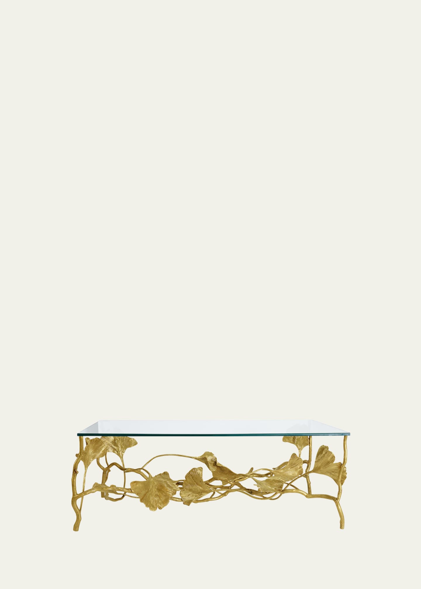 Michael Aram Golden Ginkgo Coffee Table Image 1 of 5