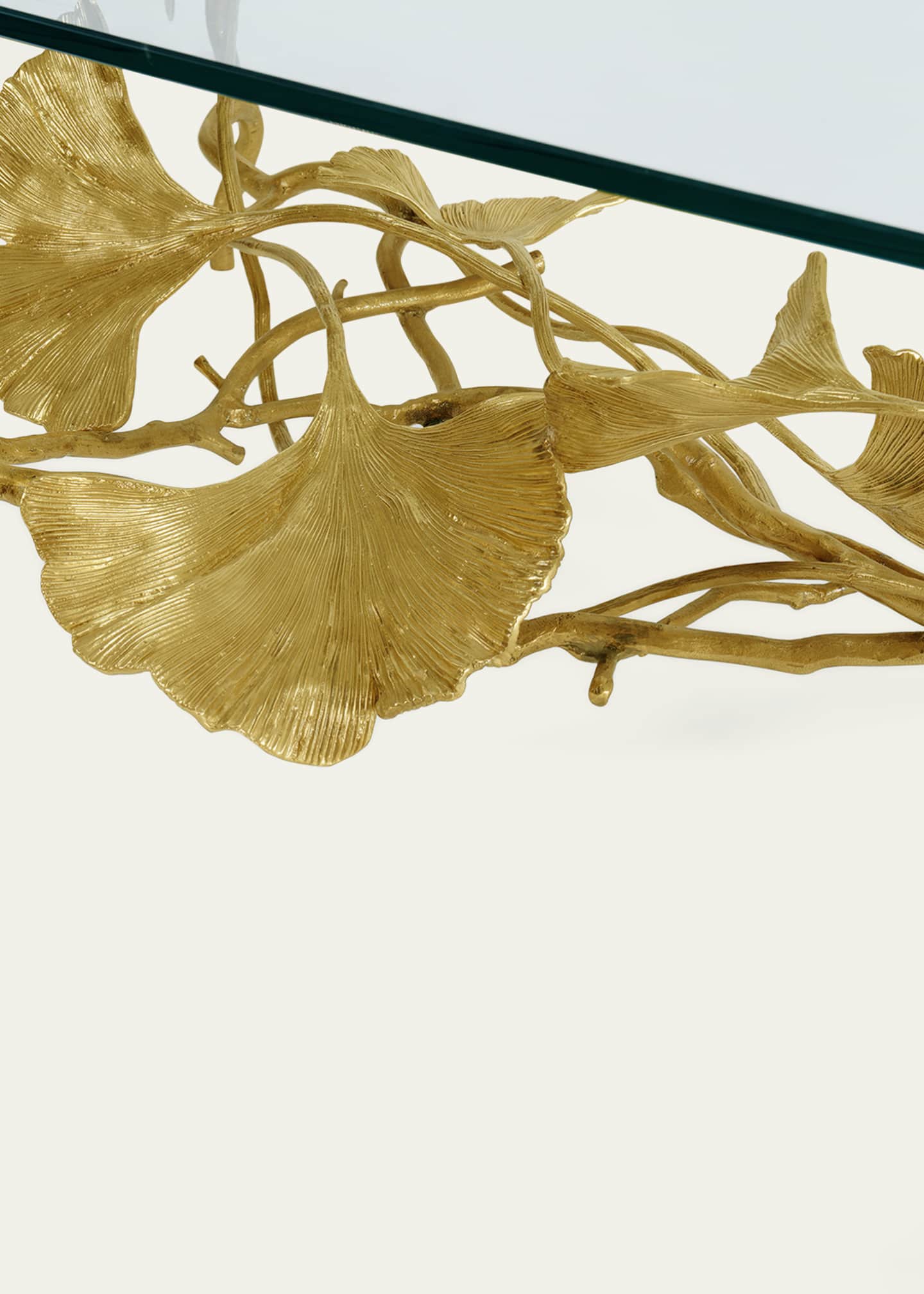 Michael Aram Golden Ginkgo Coffee Table Image 5 of 5
