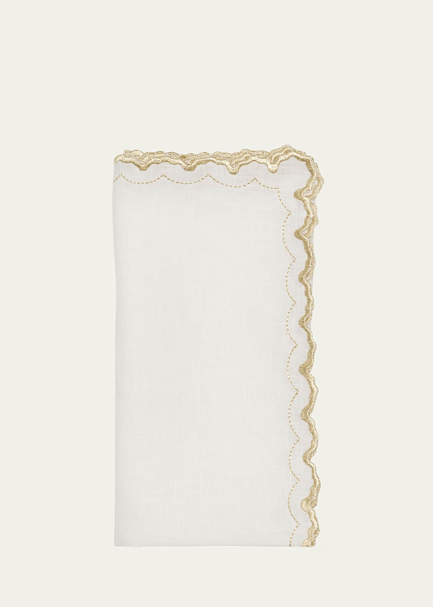 Kim Seybert Arches Golden Napkin Image 2 of 2