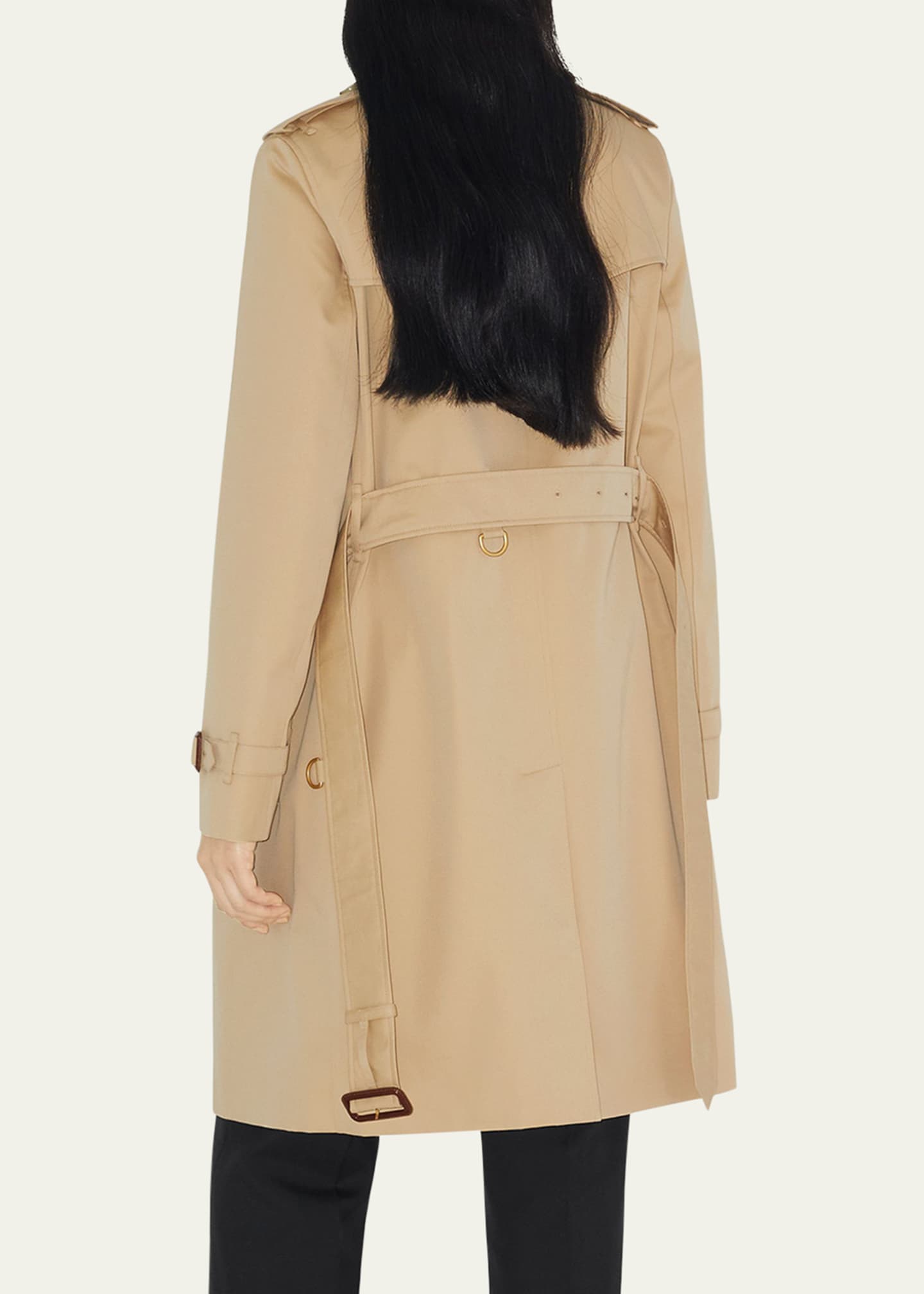 Burberry Kensington Organic Belted Double-Breasted Trench Coat Image 3 of 4