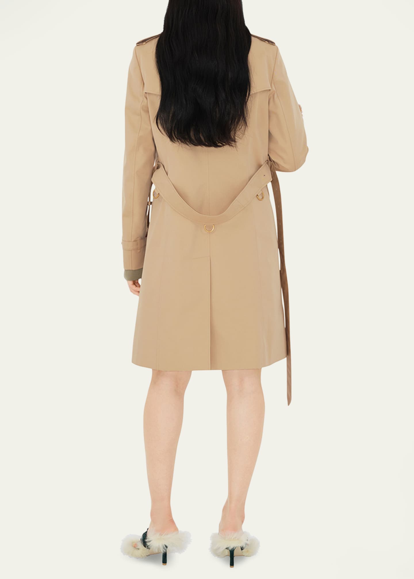 Burberry Chelsea Belted Double-Breasted Trench Coat Image 3 of 5
