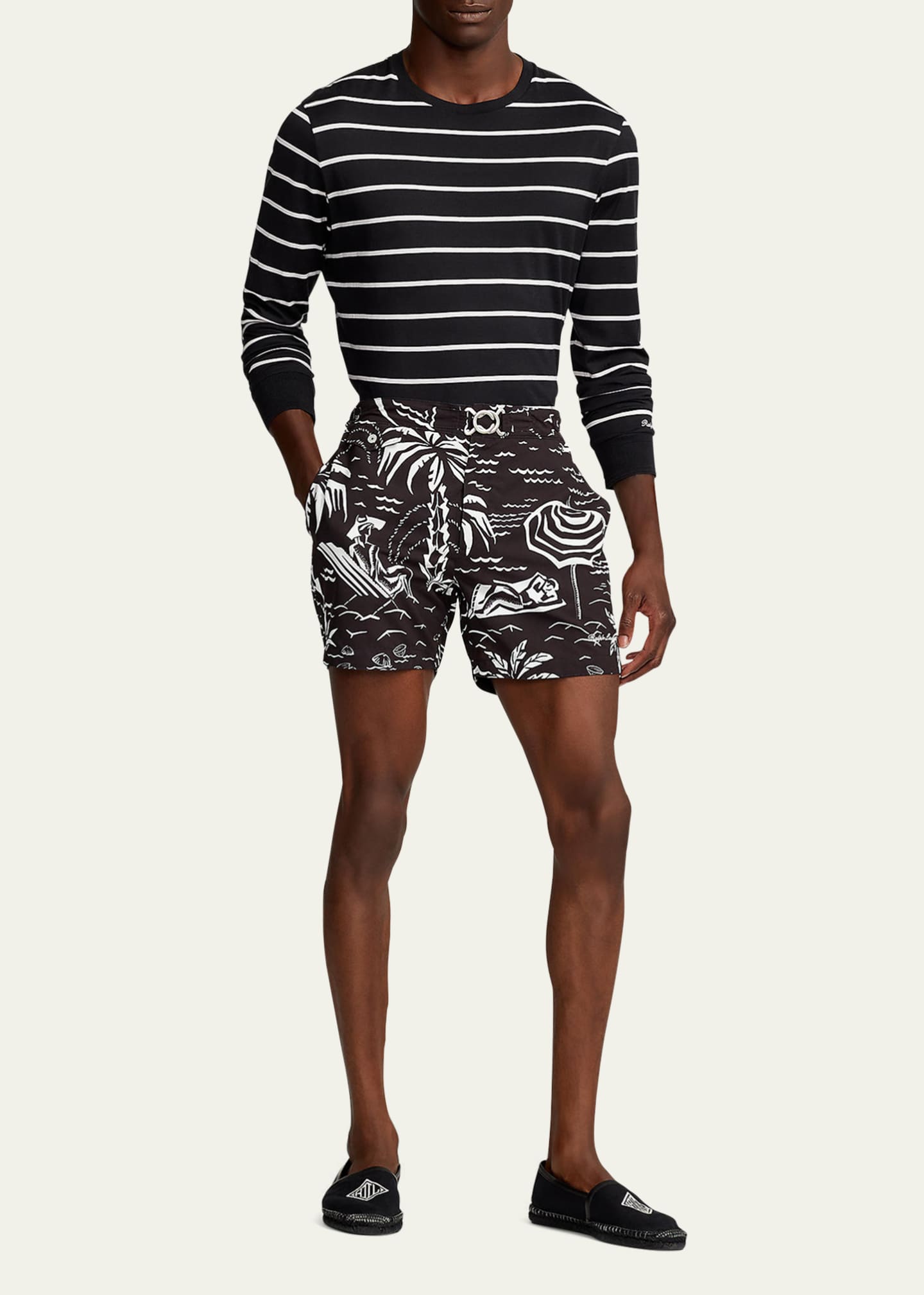 Ralph Lauren Men s Mayfair Buckle Swim Trunks