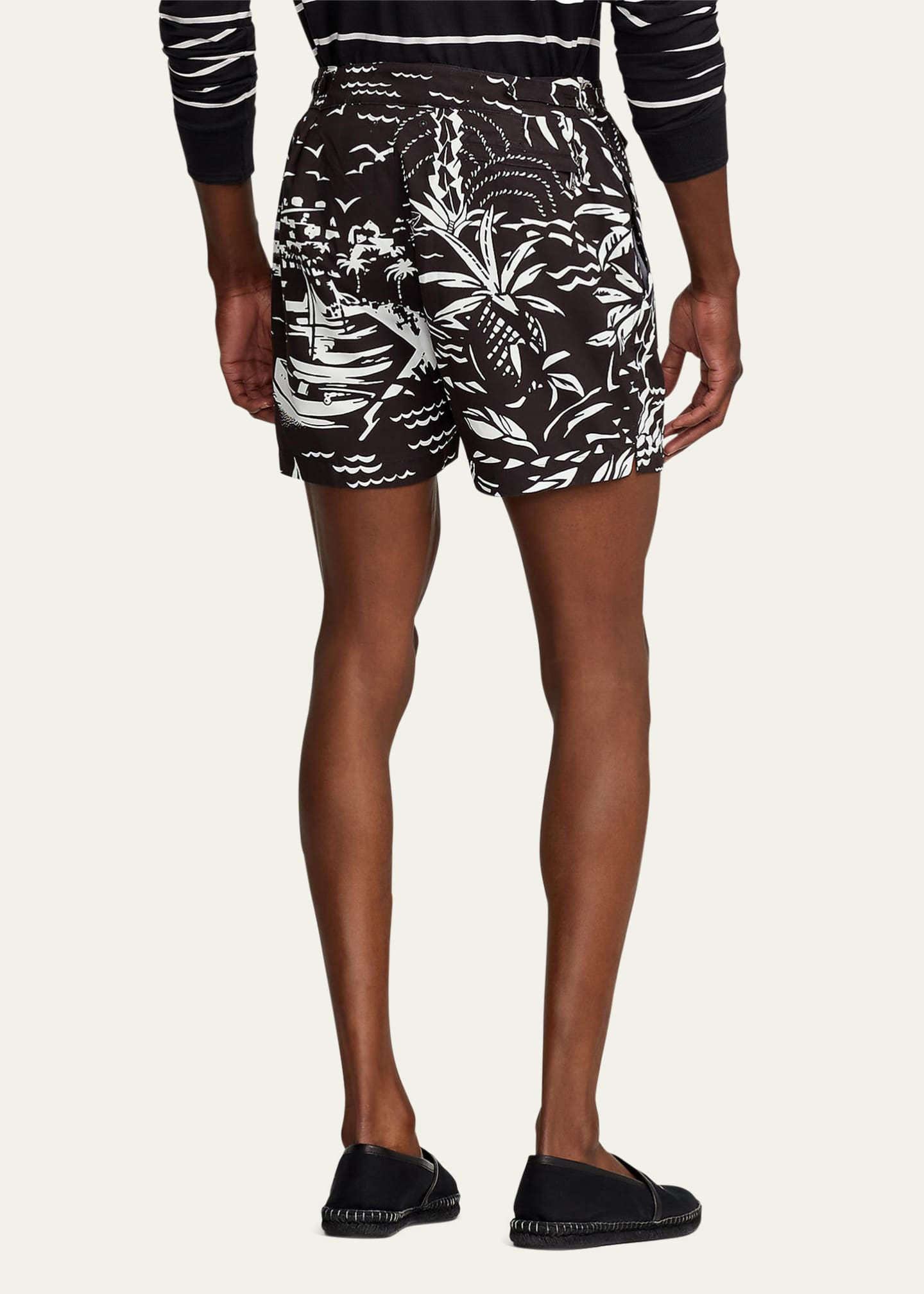 Ralph Lauren Men's Mayfair Buckle Swim Trunks Bergdorf Goodman