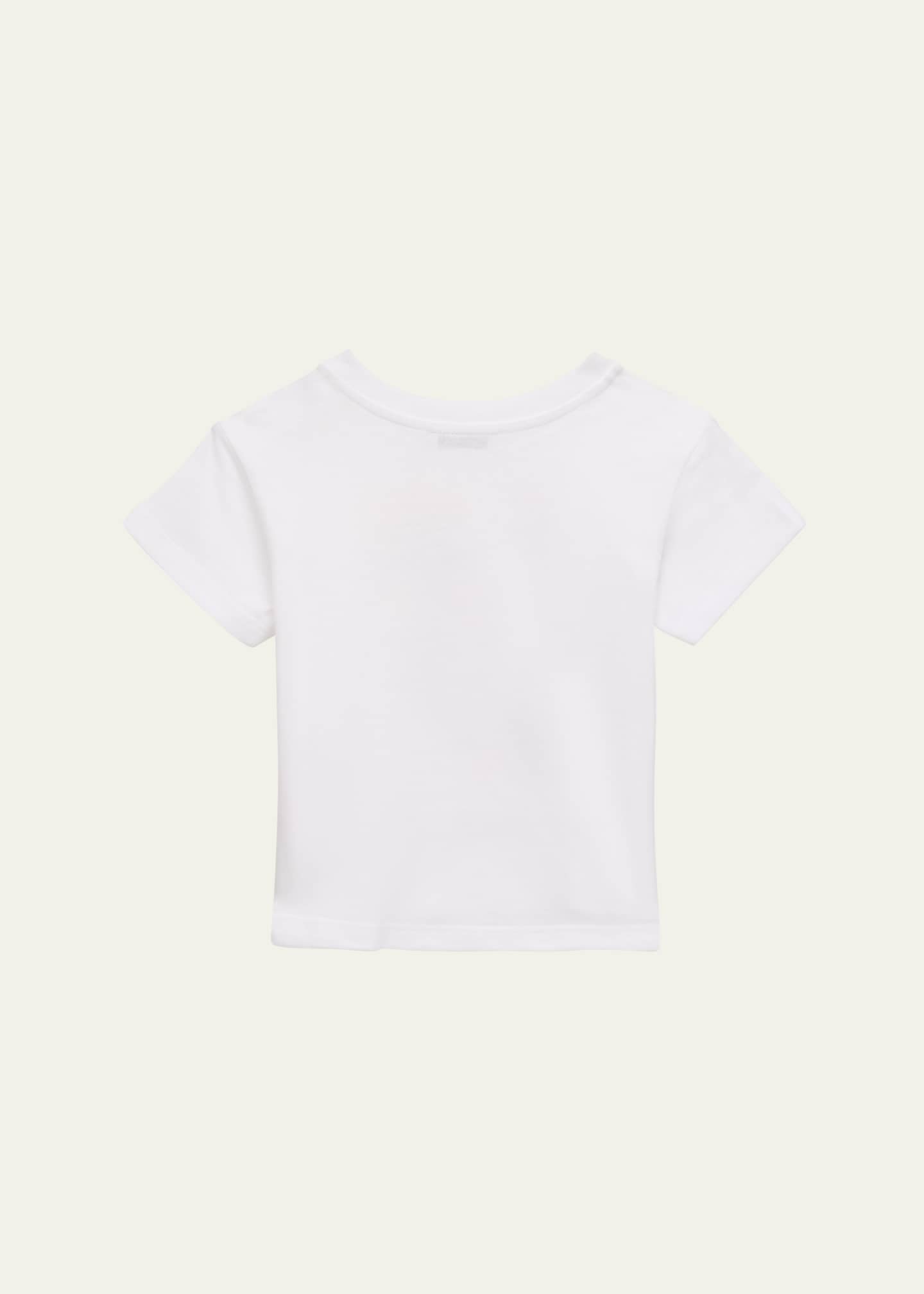 Dolce&Gabbana Girl's Flower Power Short-Sleeve Cotton T-Shirt, Size 3M-30M Image 2 of 3