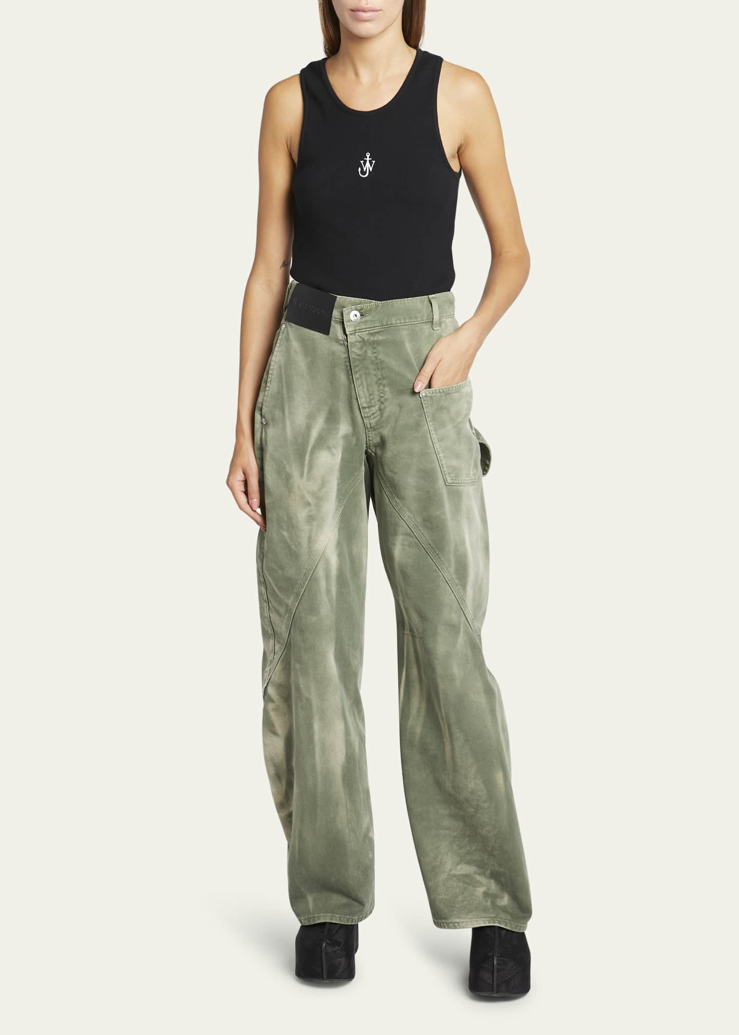 JW Anderson Twisted Workwear Jeans - Bergdorf Goodman