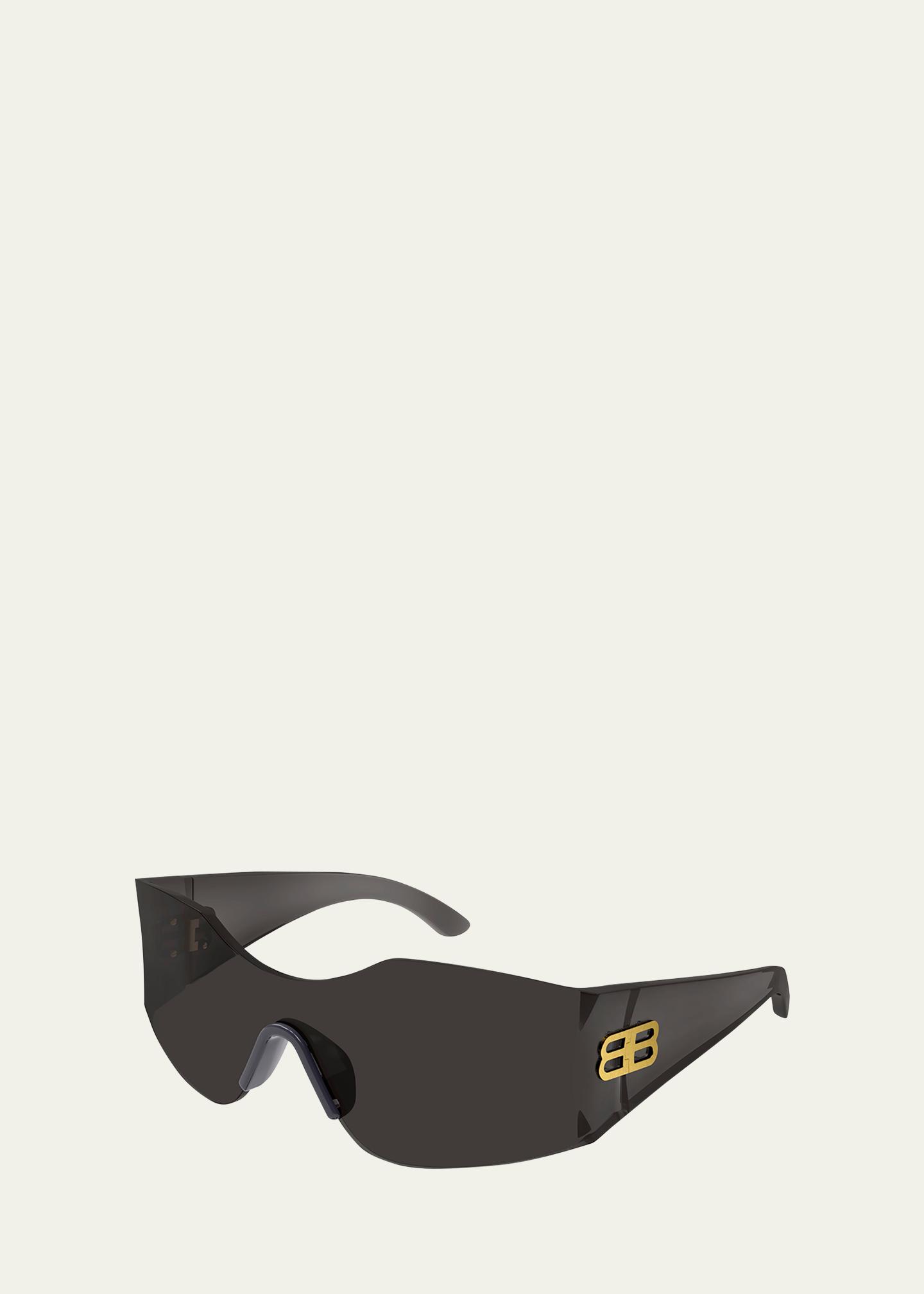 Balenciaga Men's BB Logo Nylon Shield Sunglasses - Bergdorf Goodman