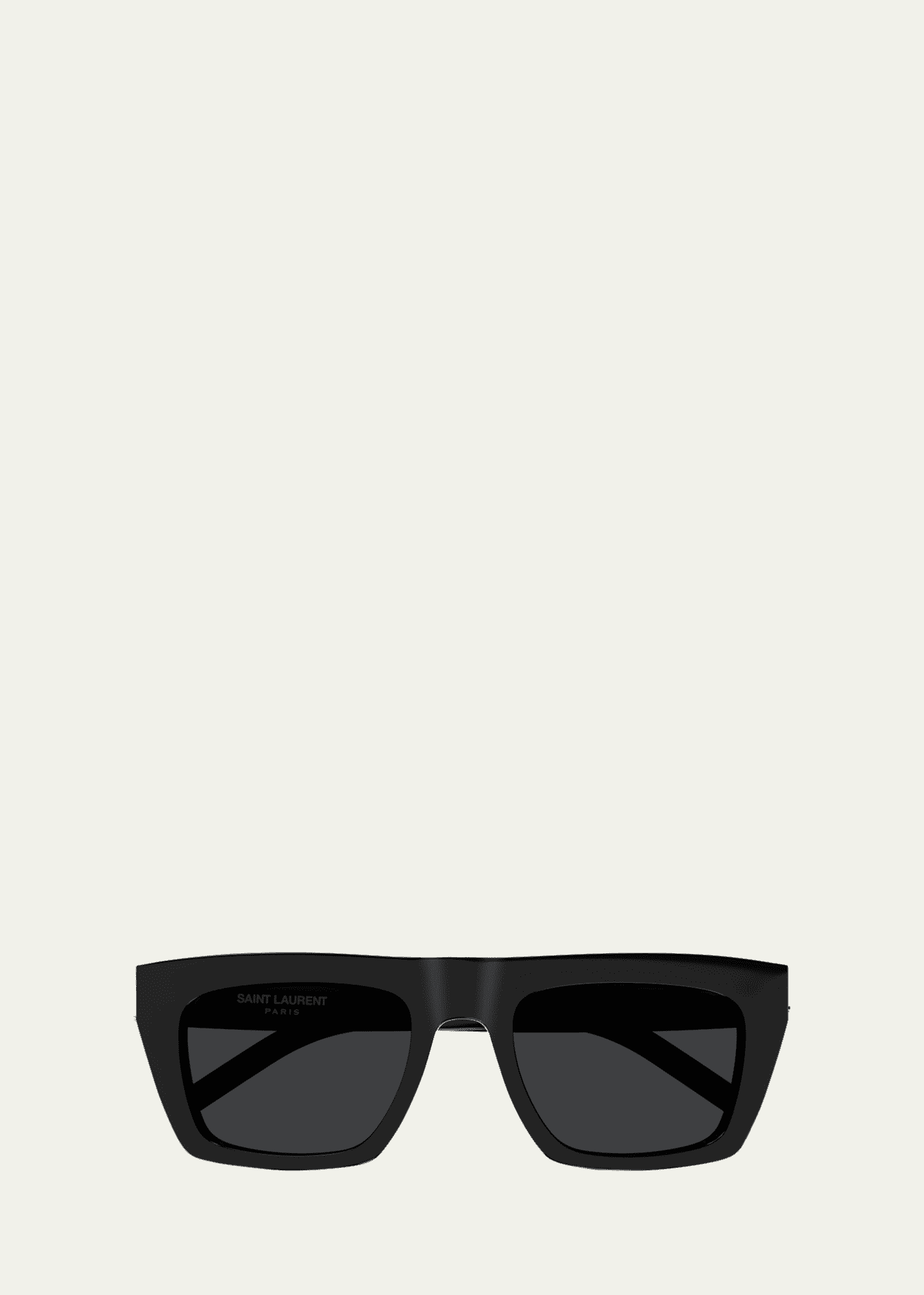 Saint Laurent Men's Nylon and Acetate Rectangle Sunglasses Image 1 of 2