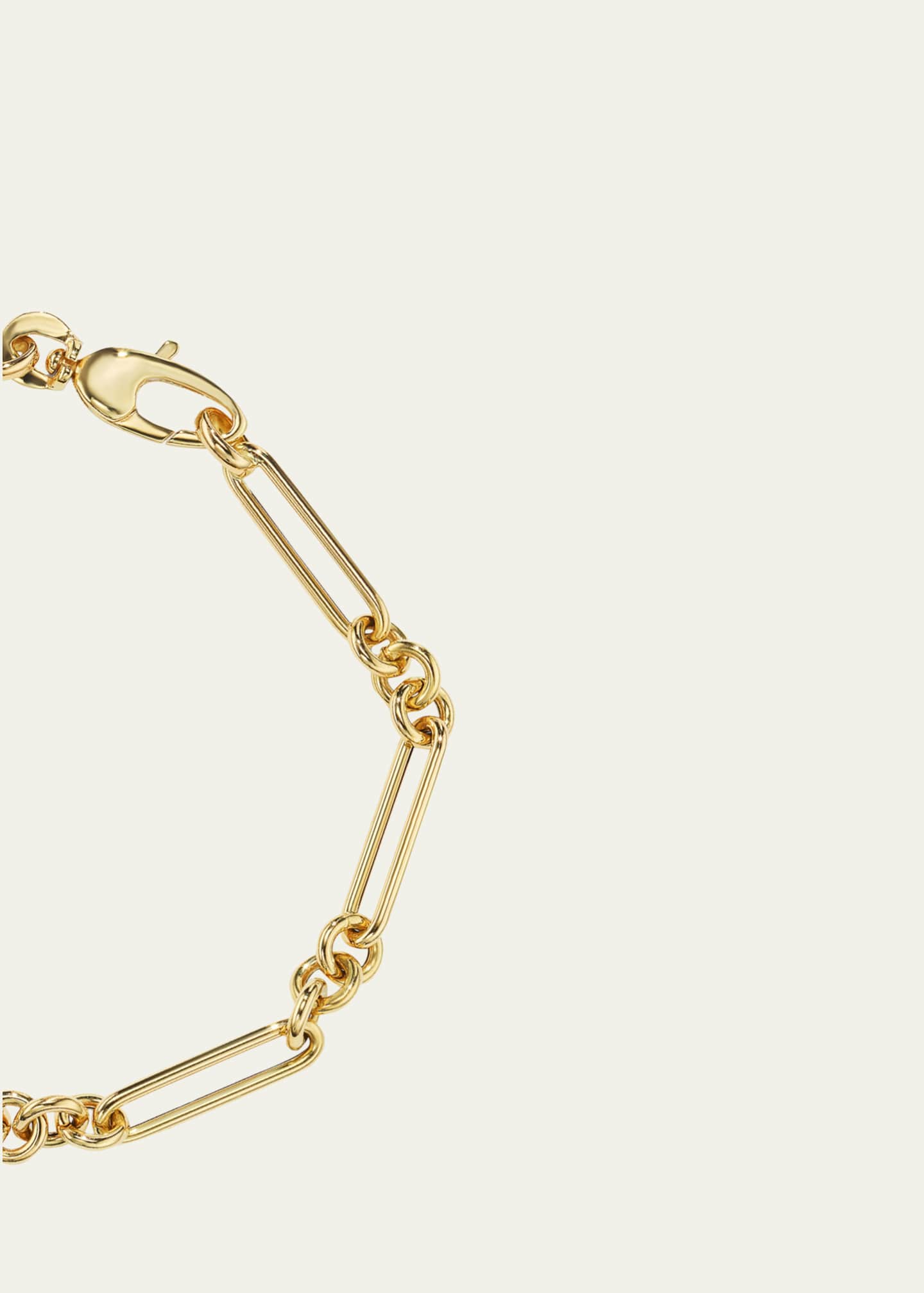 Aaryah 18K Yellow Diamond Station and Chain Link Bracelet Image 2 of 3