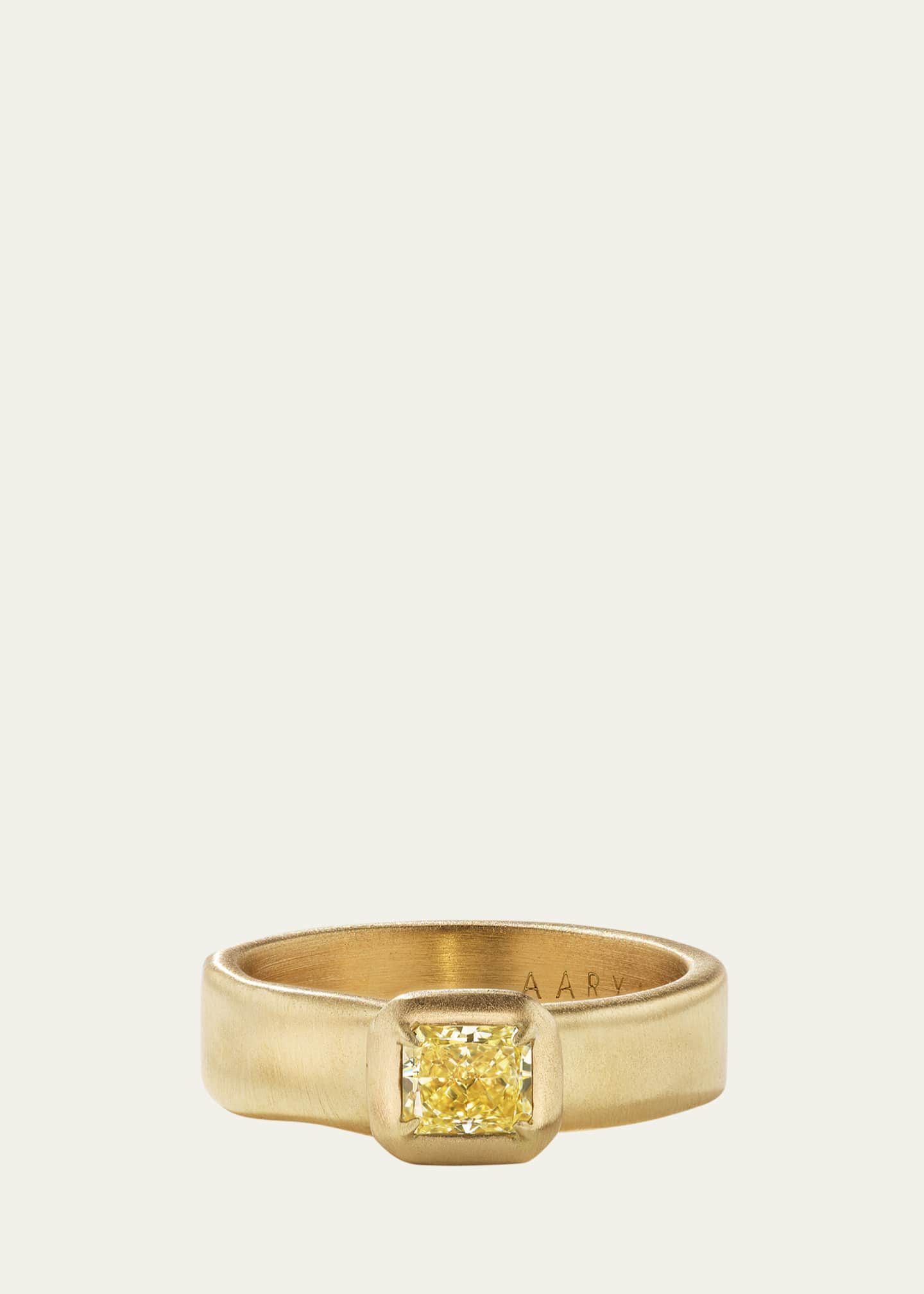 Aaryah 18K Yellow Diamond Nioma Ring Image 1 of 2