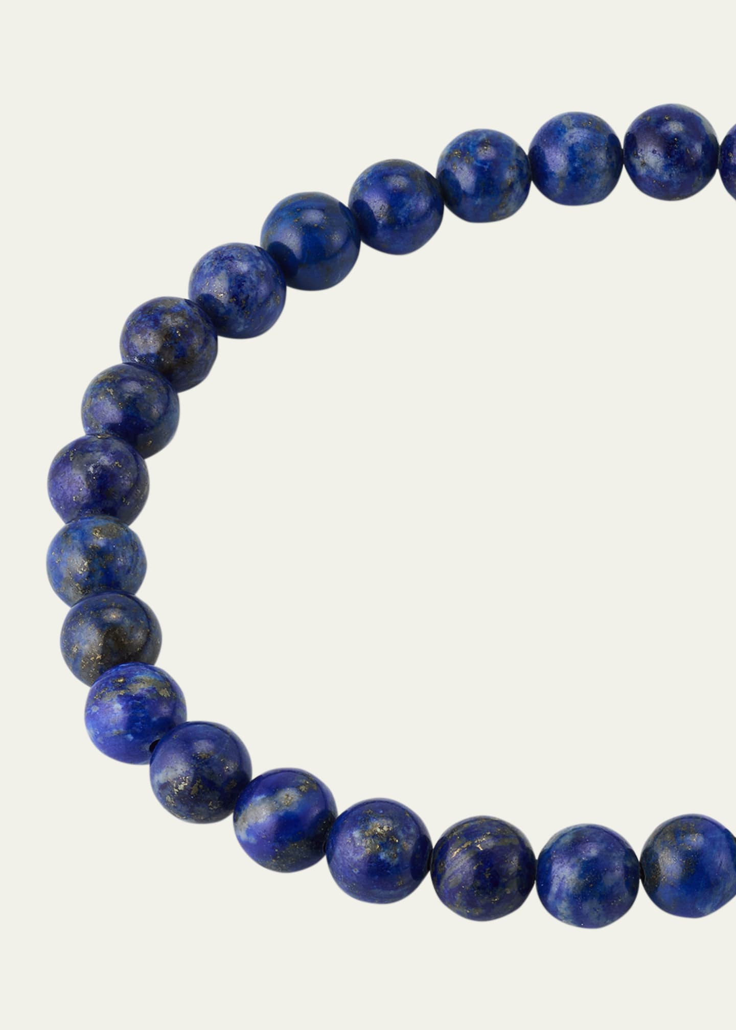Jan Leslie Men's Lapis Lazuli Beaded Stretch Bracelet Image 3 of 5