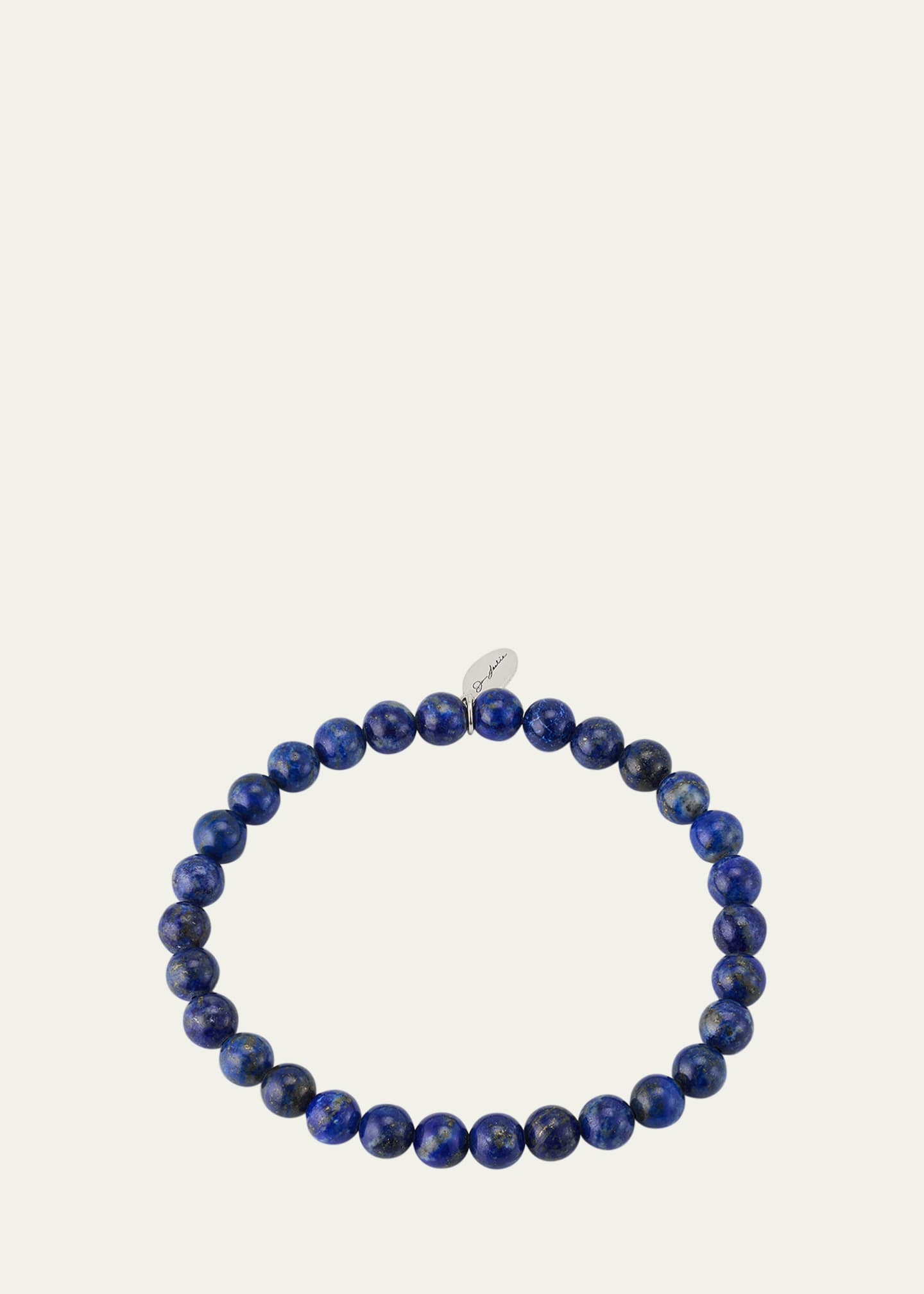 Jan Leslie Men's Lapis Lazuli Beaded Stretch Bracelet Image 1 of 5