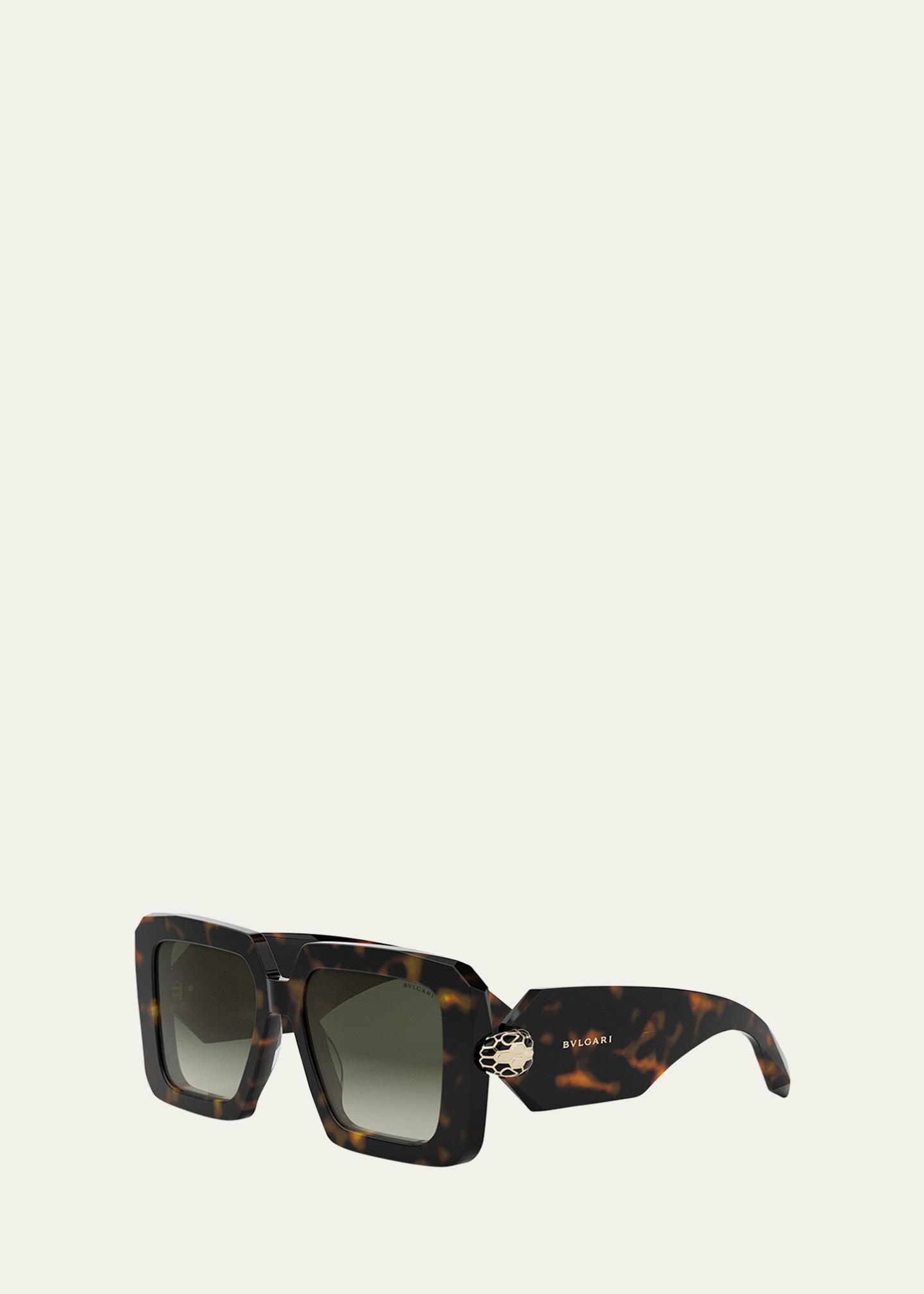 BVLGARI Serpenti Geometric Sunglasses - Bergdorf Goodman