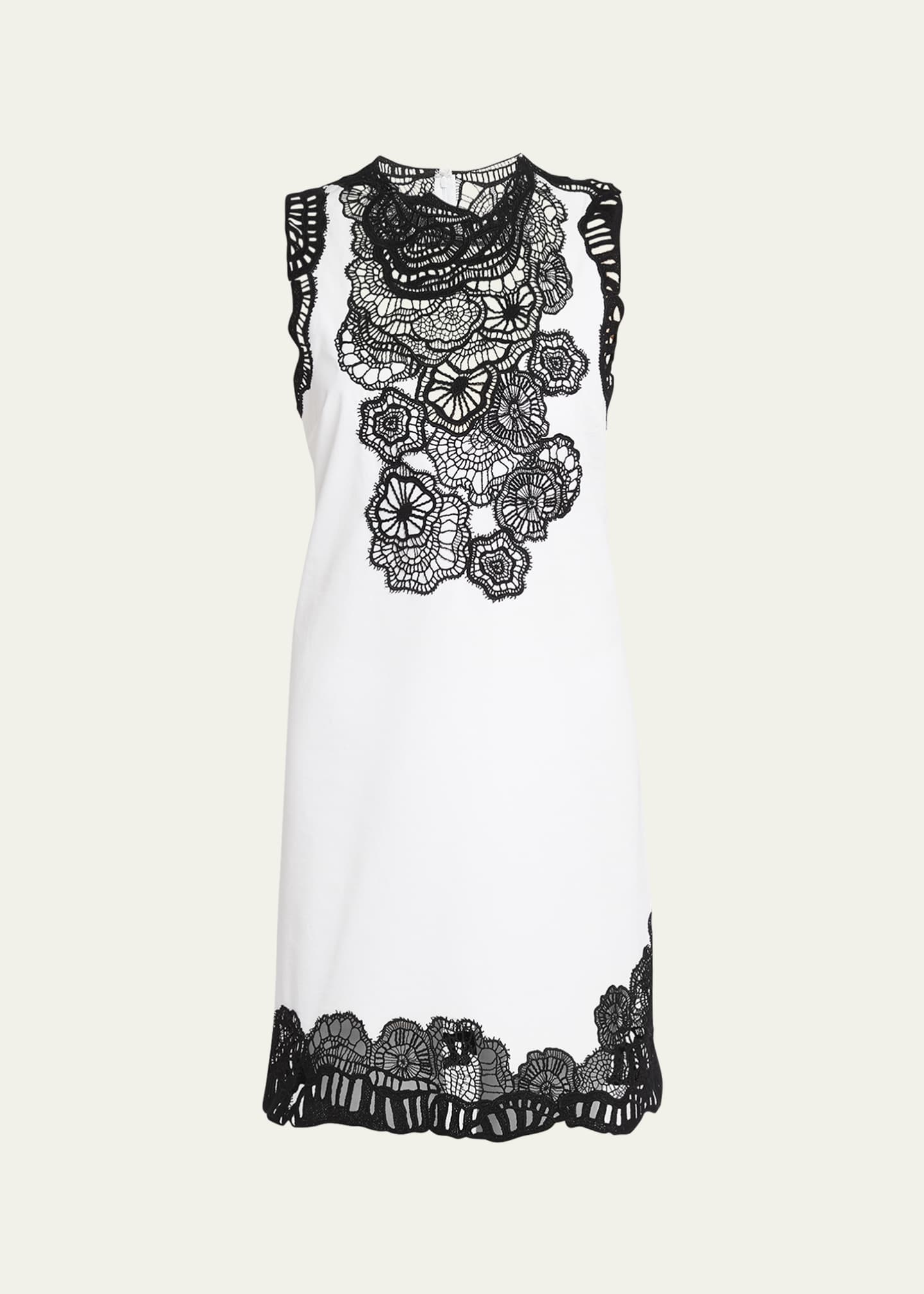 Embroidered lace sale shift dress