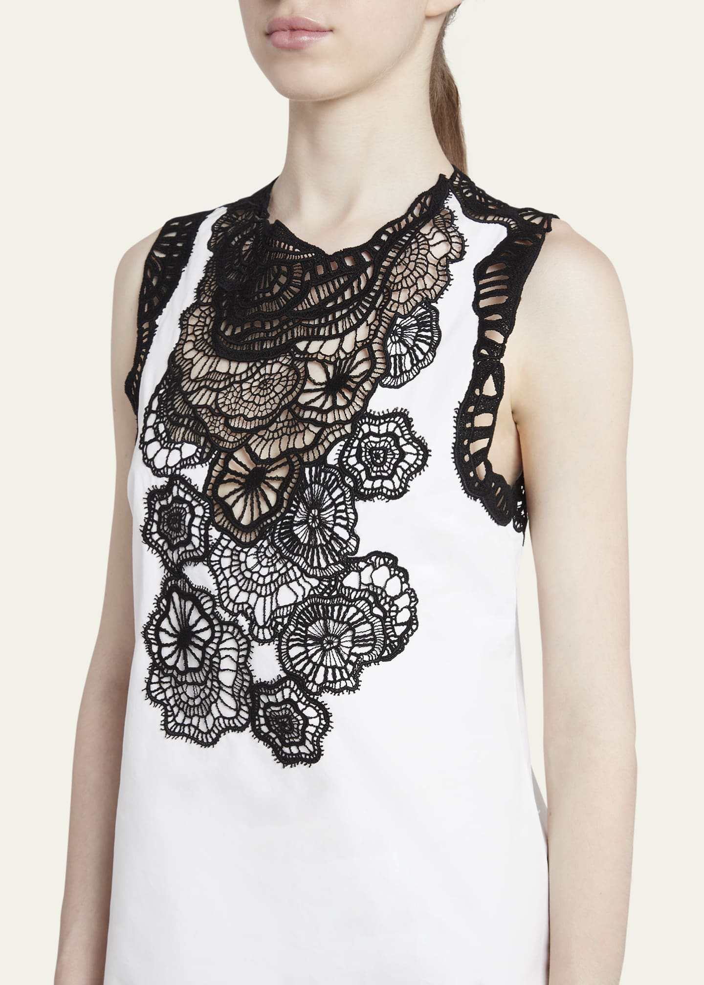 Embroidered lace shift cheap dress