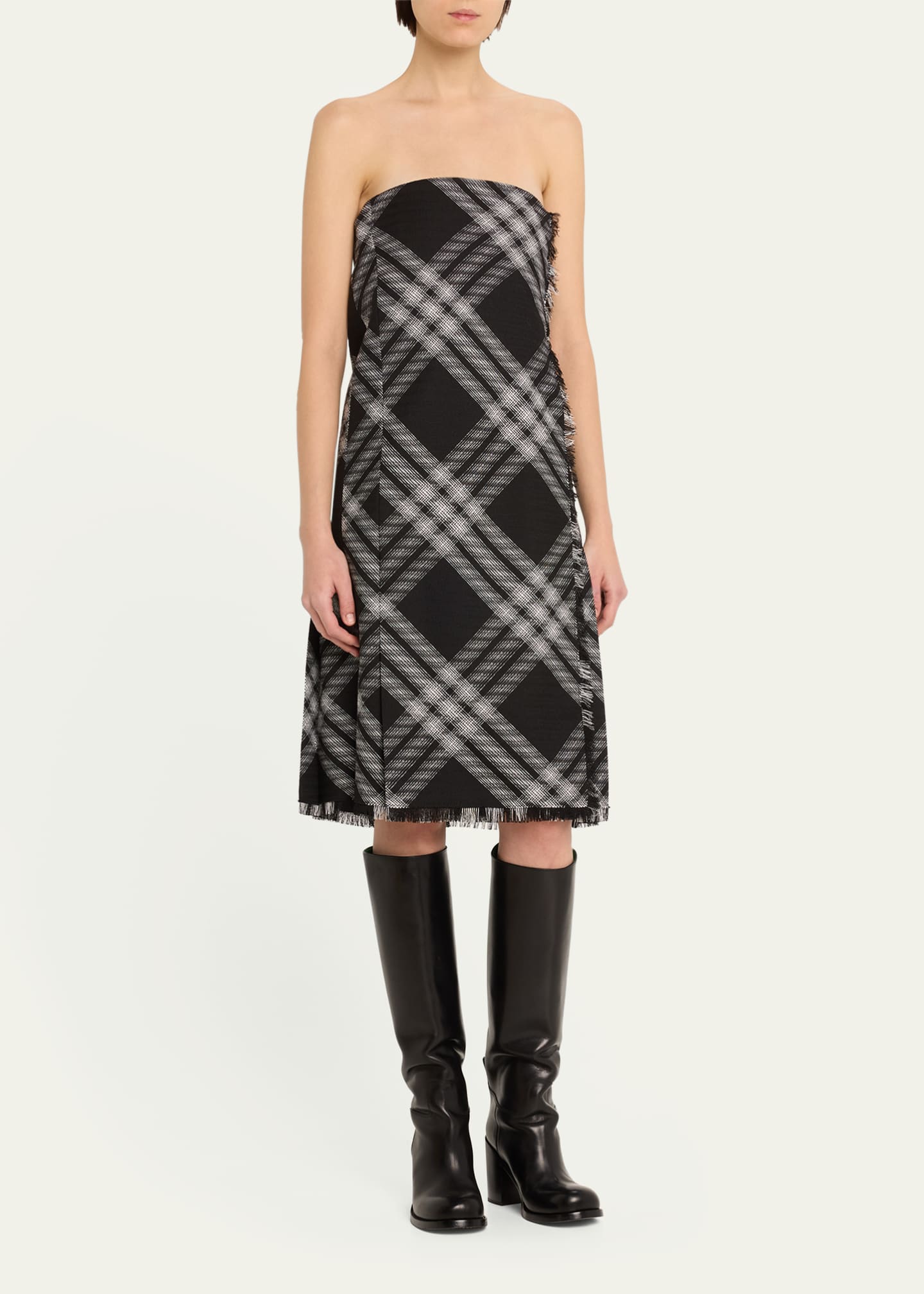 Burberry strapless dress on sale