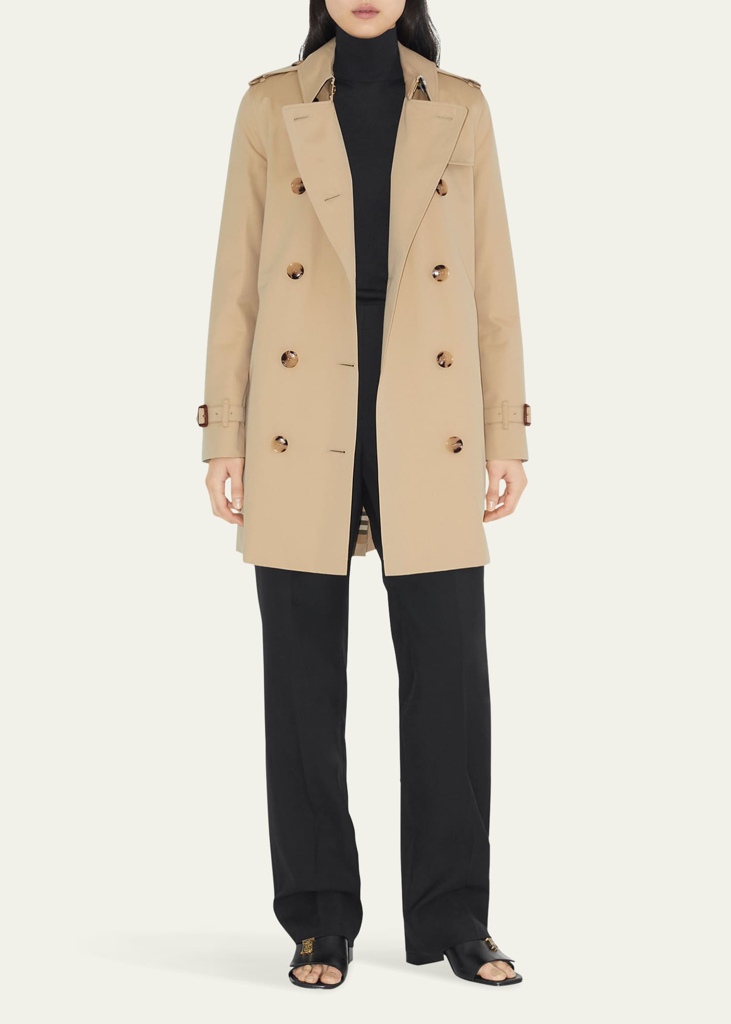 Burberry Kensington Quilted Short Org 2 Coat with Hood Image 2 of 4