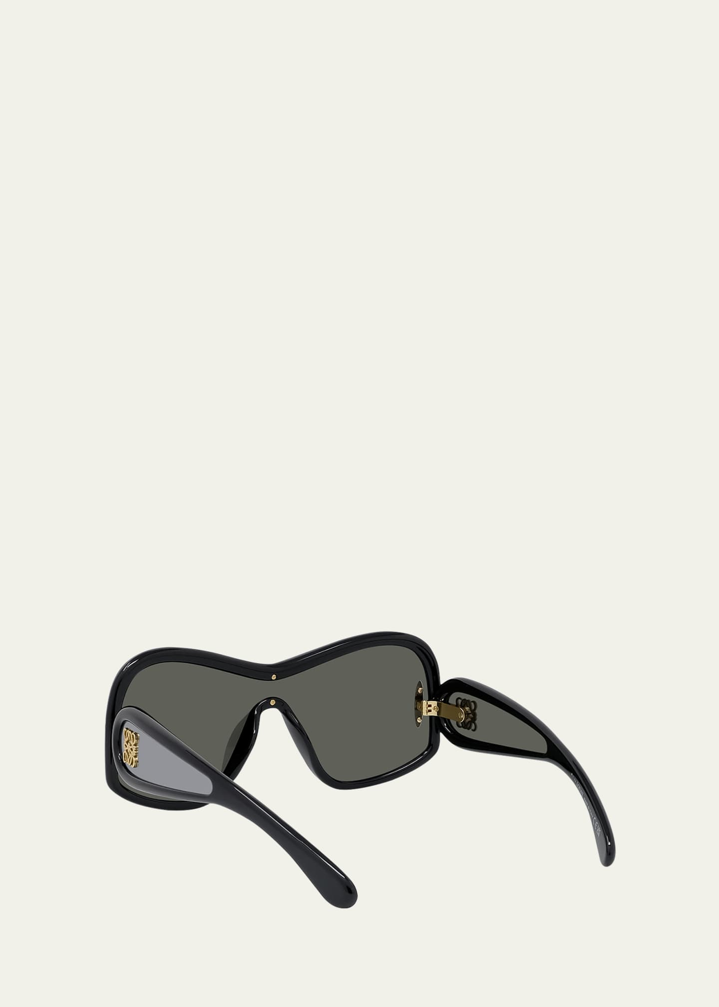 Loewe Anagram Mirrored Acetate Shield Sunglasses Image 3 of 3