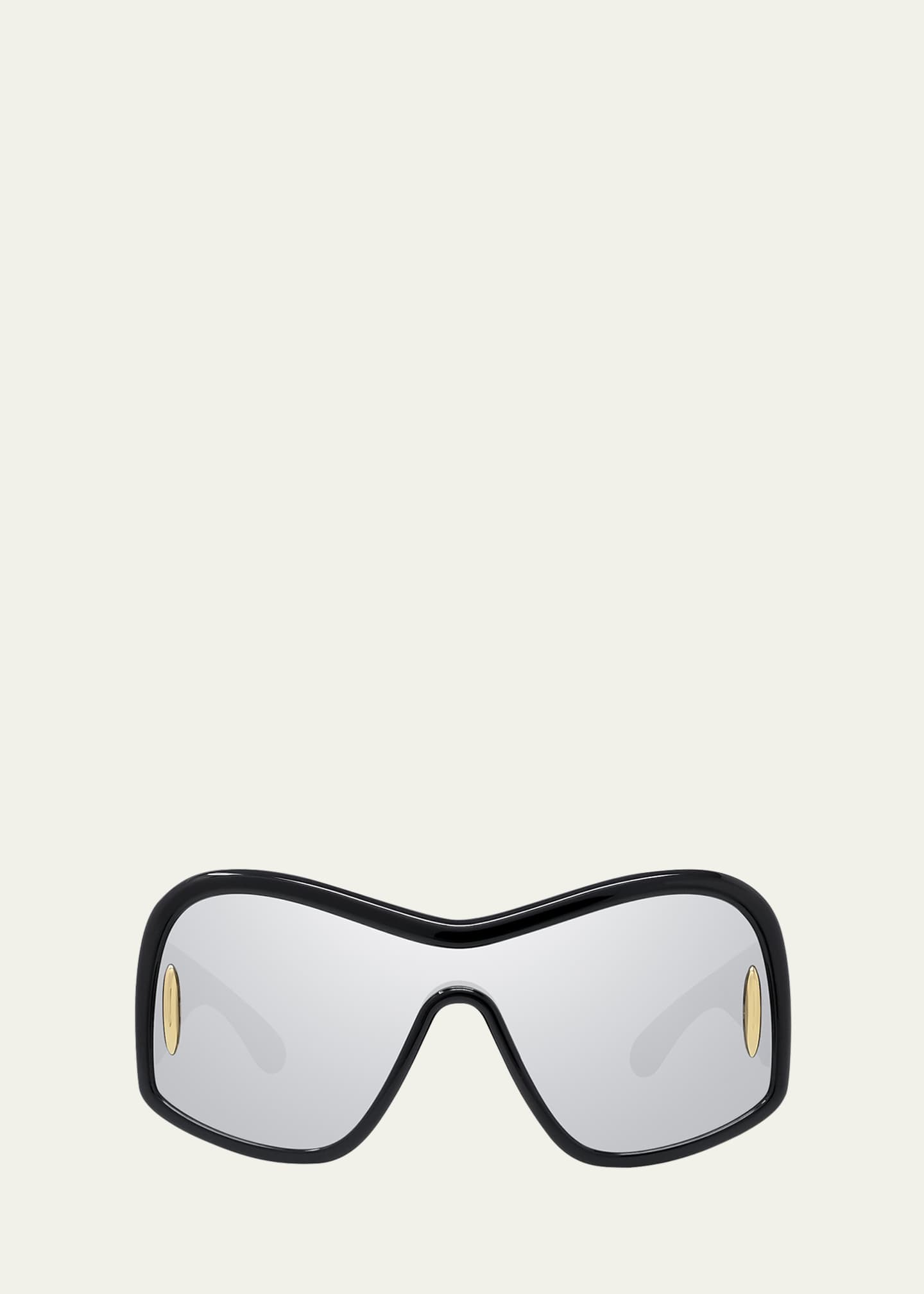 Loewe Anagram Mirrored Acetate Shield Sunglasses Image 1 of 3