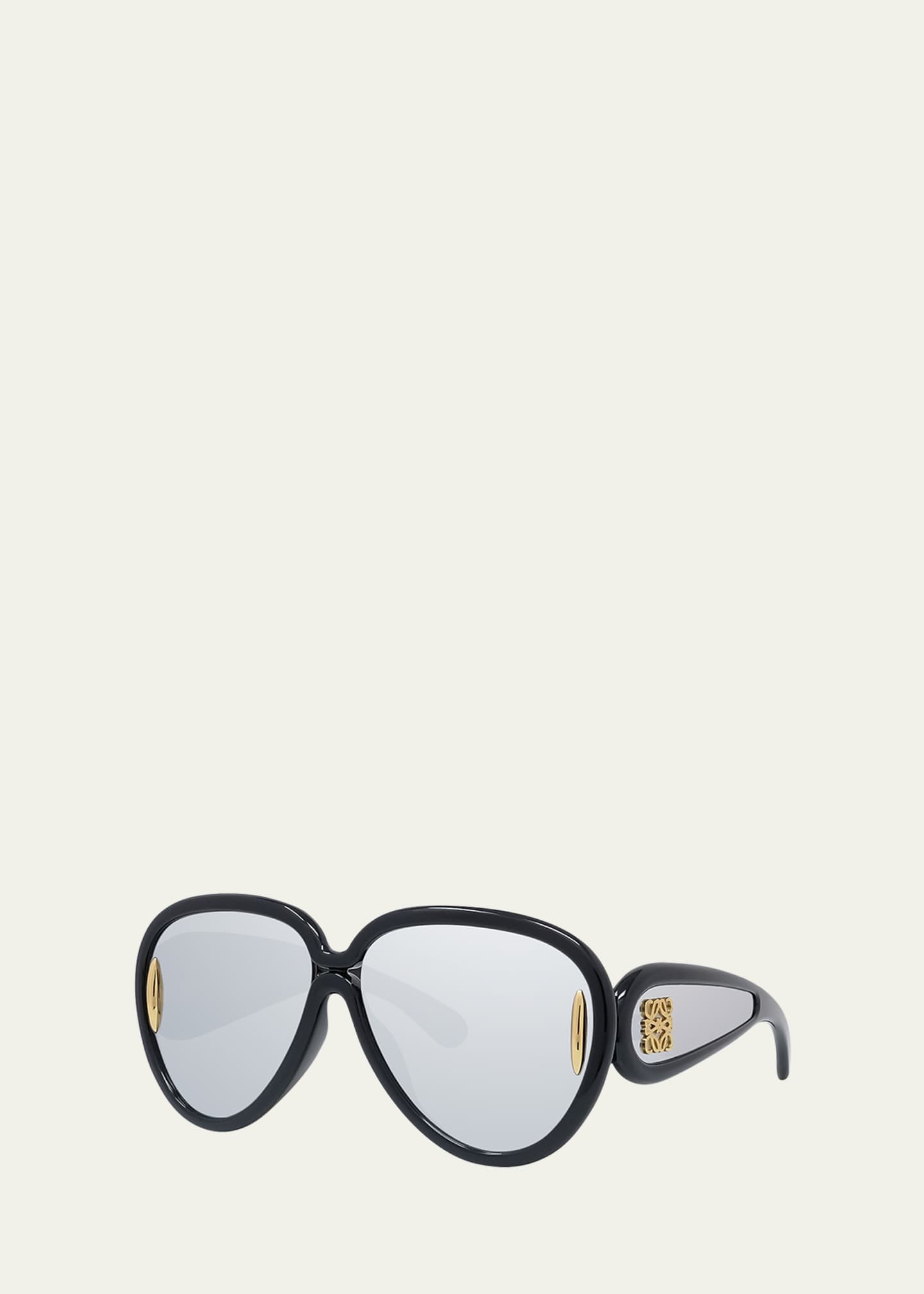 Loewe Anagram Mirrored Acetate Round Sunglasses Image 2 of 3