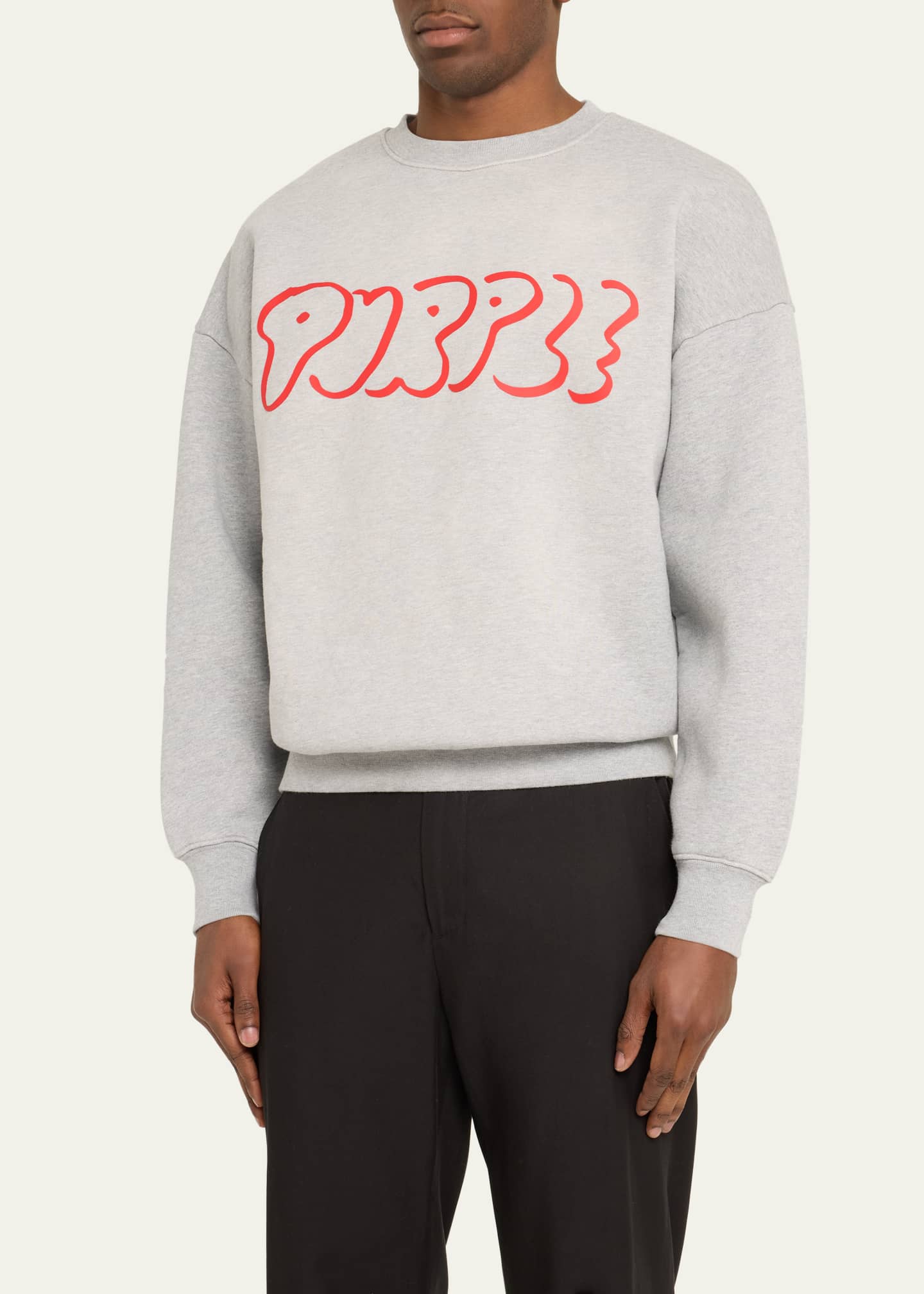 PURPLE Men's Fleece Graphic Logo Sweatshirt - Bergdorf Goodman