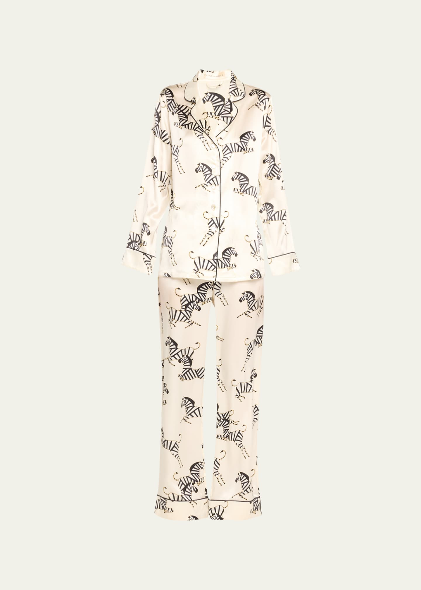 Olivia von halle cheap zebra pajamas