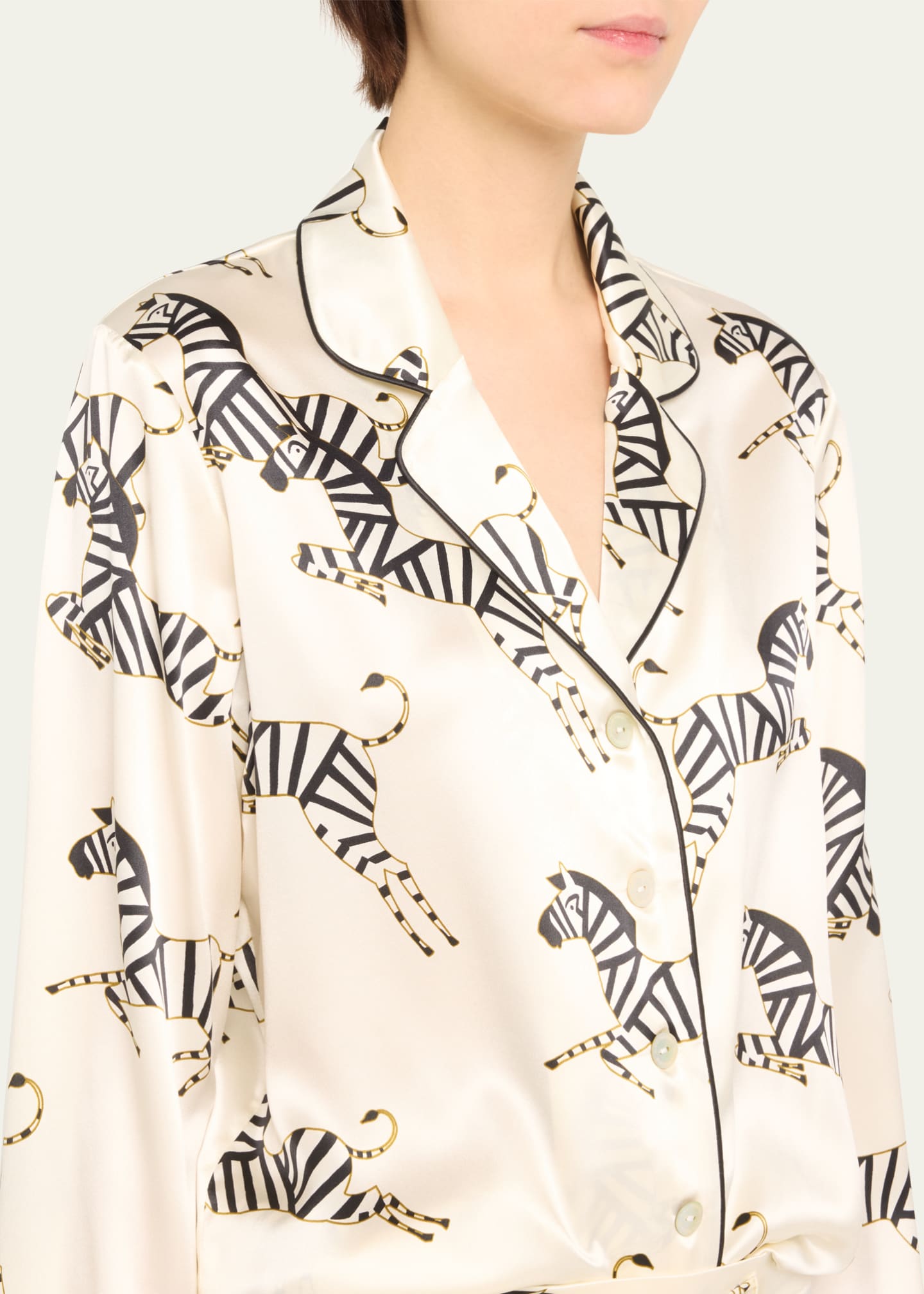Olivia von halle deals zebra pajamas