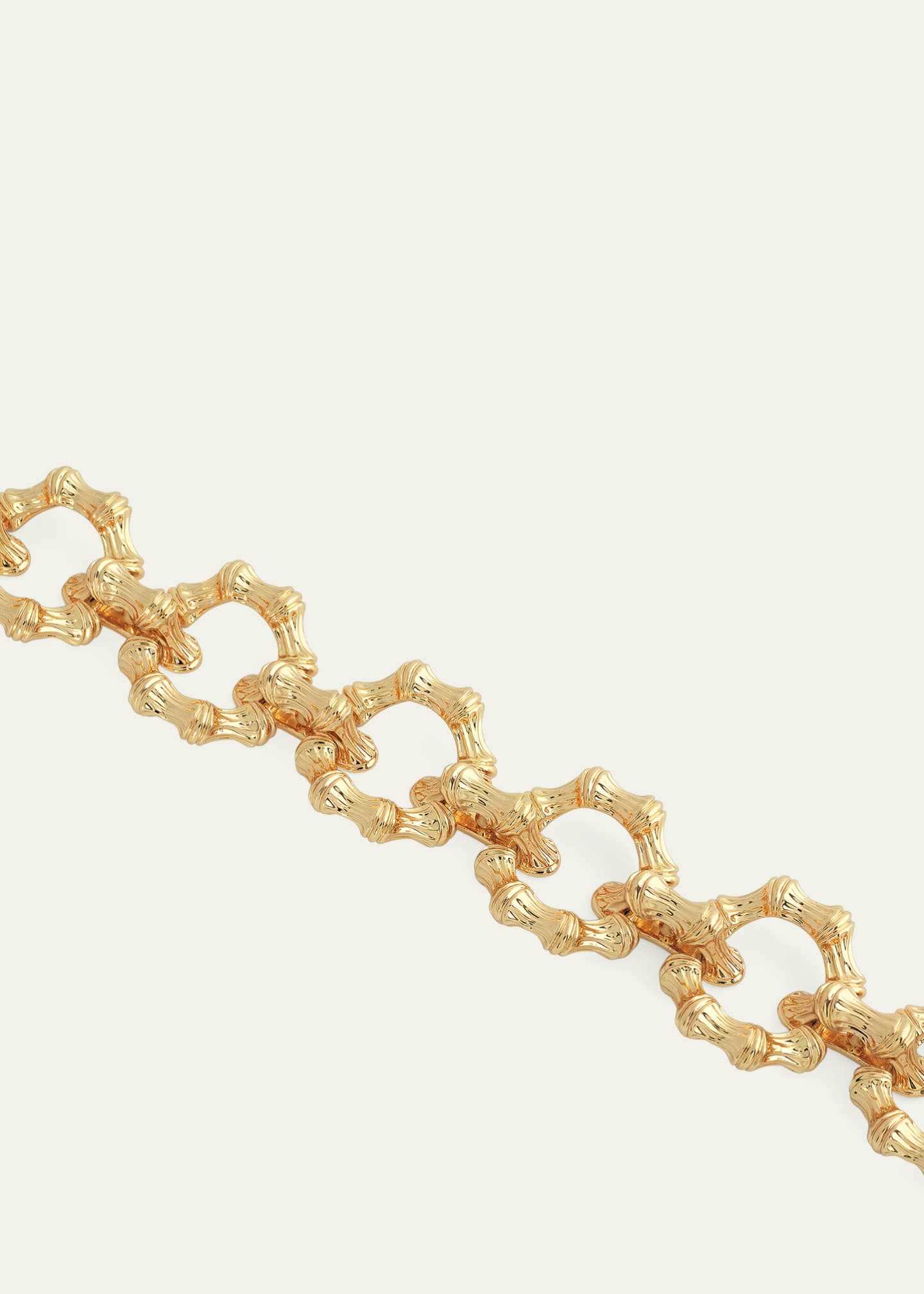 Anabel Aram Jewelry Cubic Zirconia Bamboo Chain Bracelet Image 4 of 5