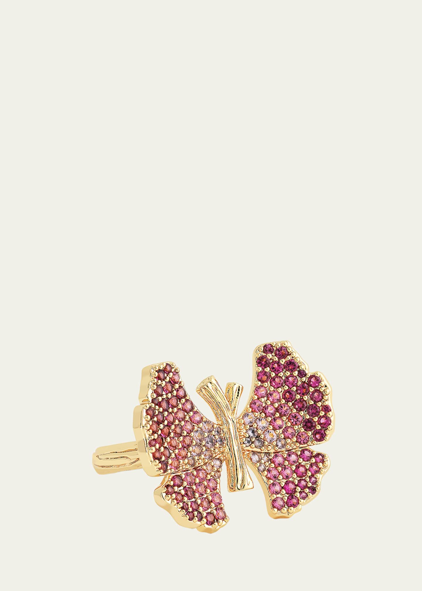 Anabel Aram Jewelry Cubic Zirconia Butterfly Ring Image 1 of 4