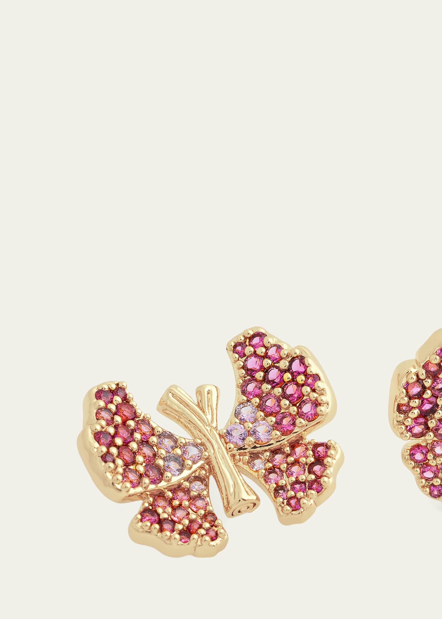 Anabel Aram Jewelry Cubic Zirconia Butterfly Stud Earrings Image 3 of 3