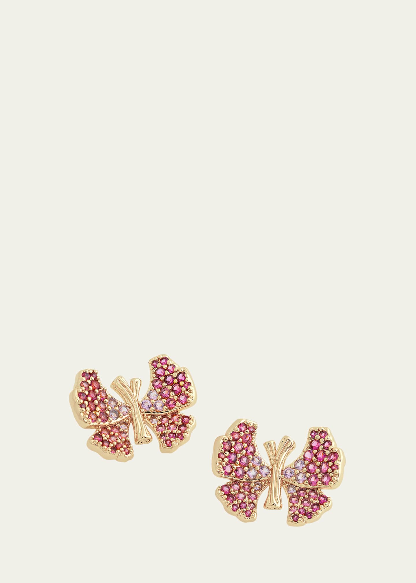 Anabel Aram Jewelry Cubic Zirconia Butterfly Stud Earrings Image 1 of 3