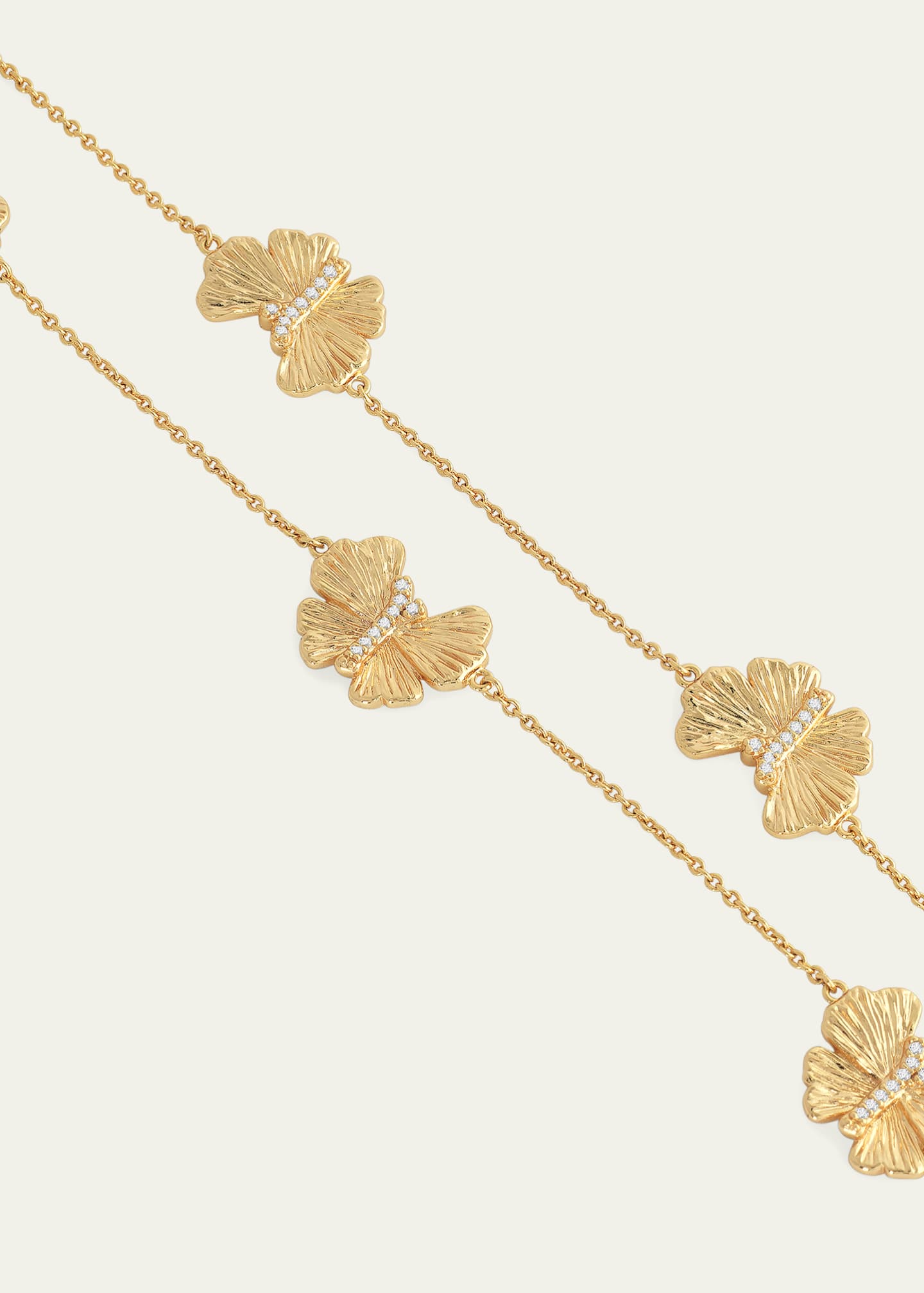 Anabel Aram Jewelry Cubic Zirconia Butterfly Station Necklace Image 4 of 4