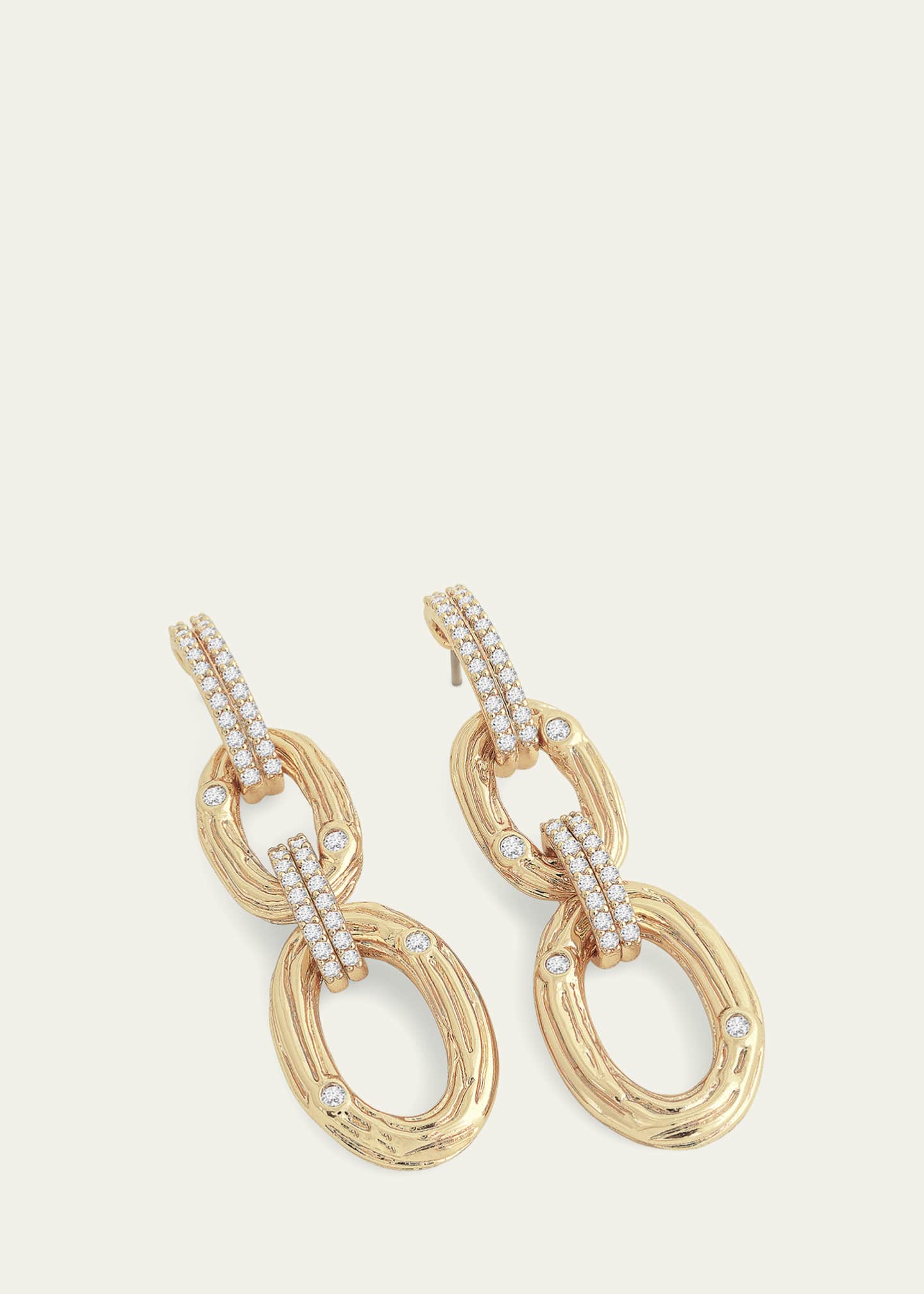 Anabel Aram Jewelry Cubic Zirconia Enchanted Forest Chain Earrings Image 3 of 4