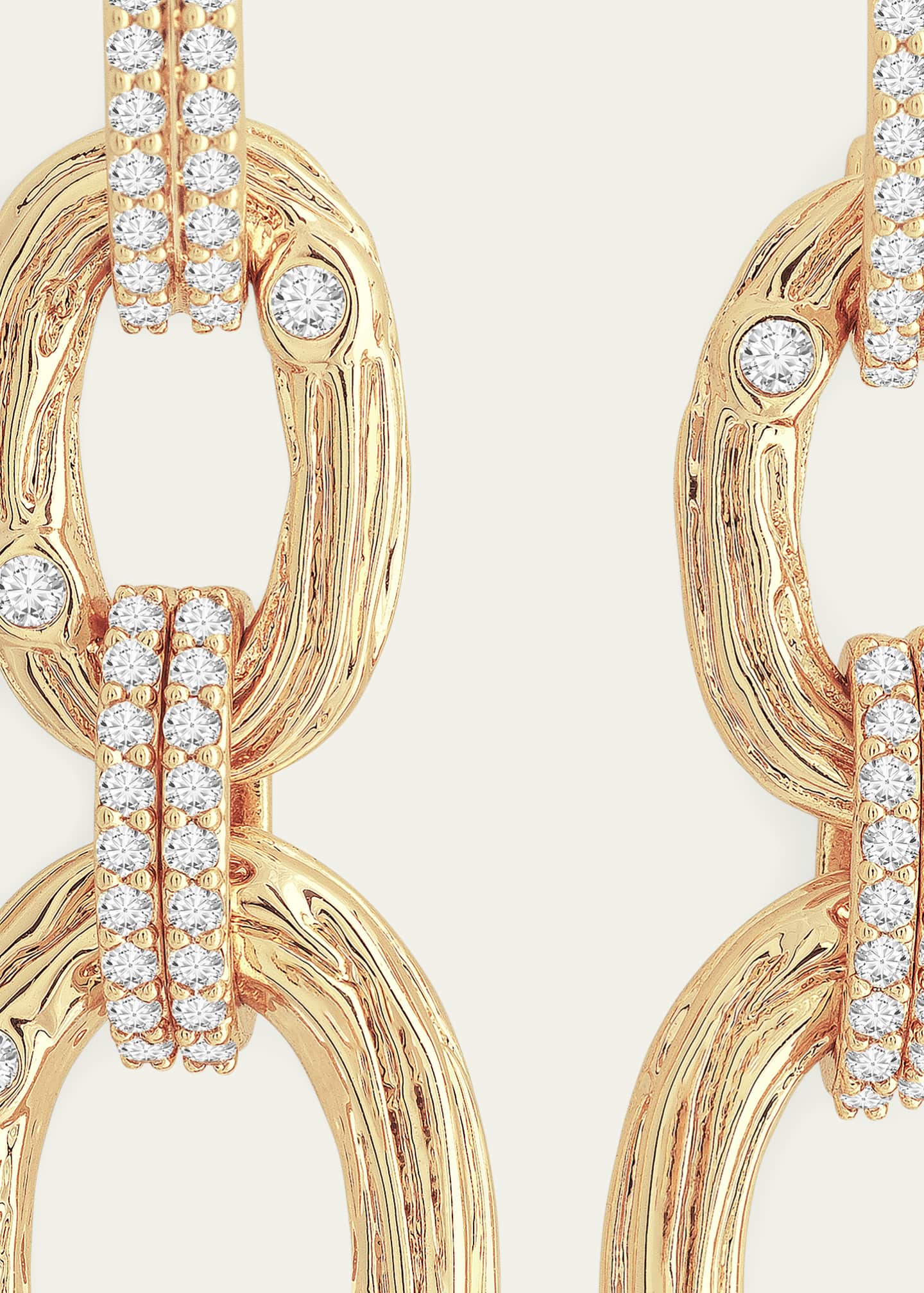 Anabel Aram Jewelry Cubic Zirconia Enchanted Forest Chain Earrings Image 4 of 4