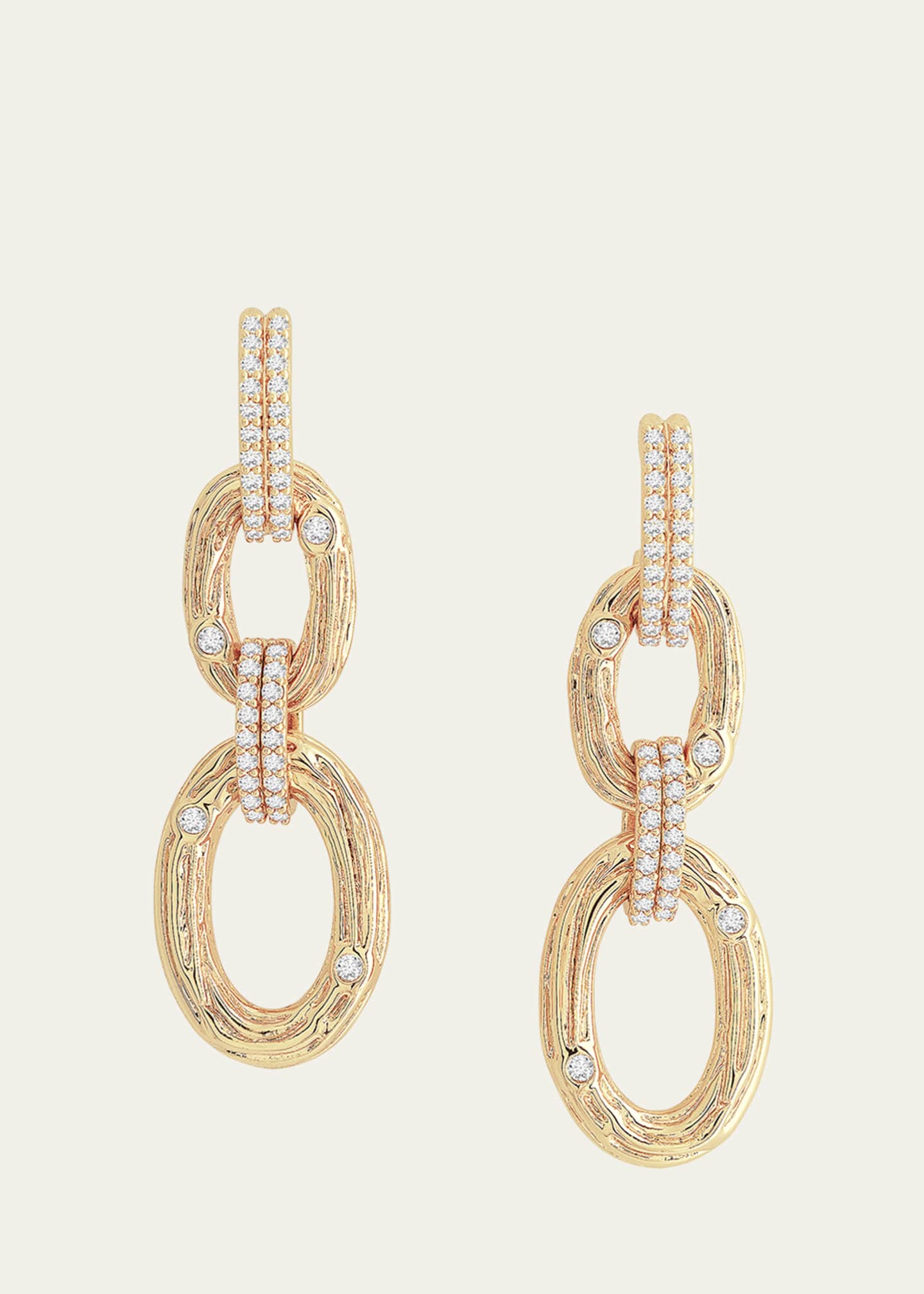 Anabel Aram Jewelry Cubic Zirconia Enchanted Forest Chain Earrings Image 1 of 4