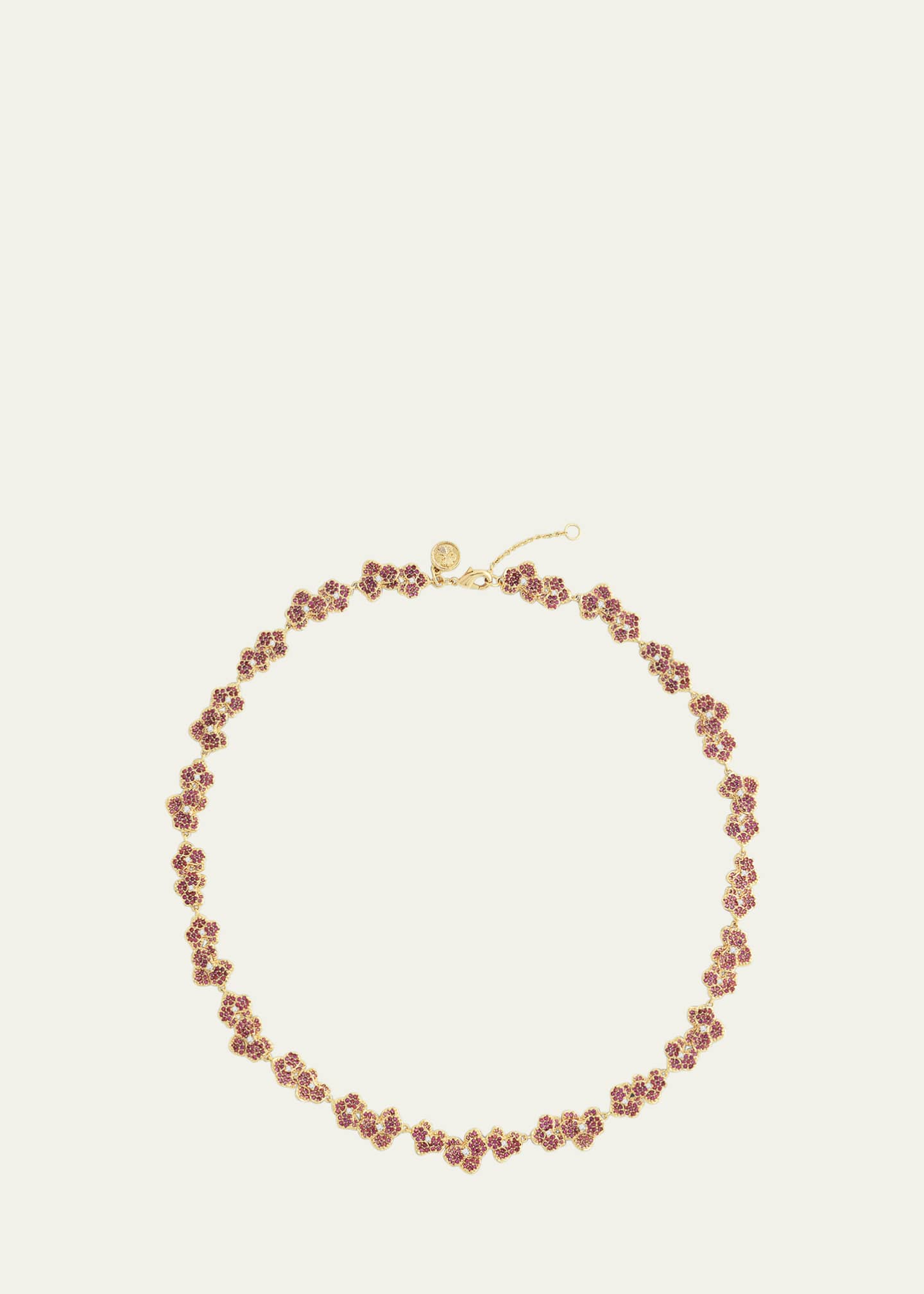 Anabel Aram Jewelry Cubic Zirconia Orchid Necklace Image 1 of 4