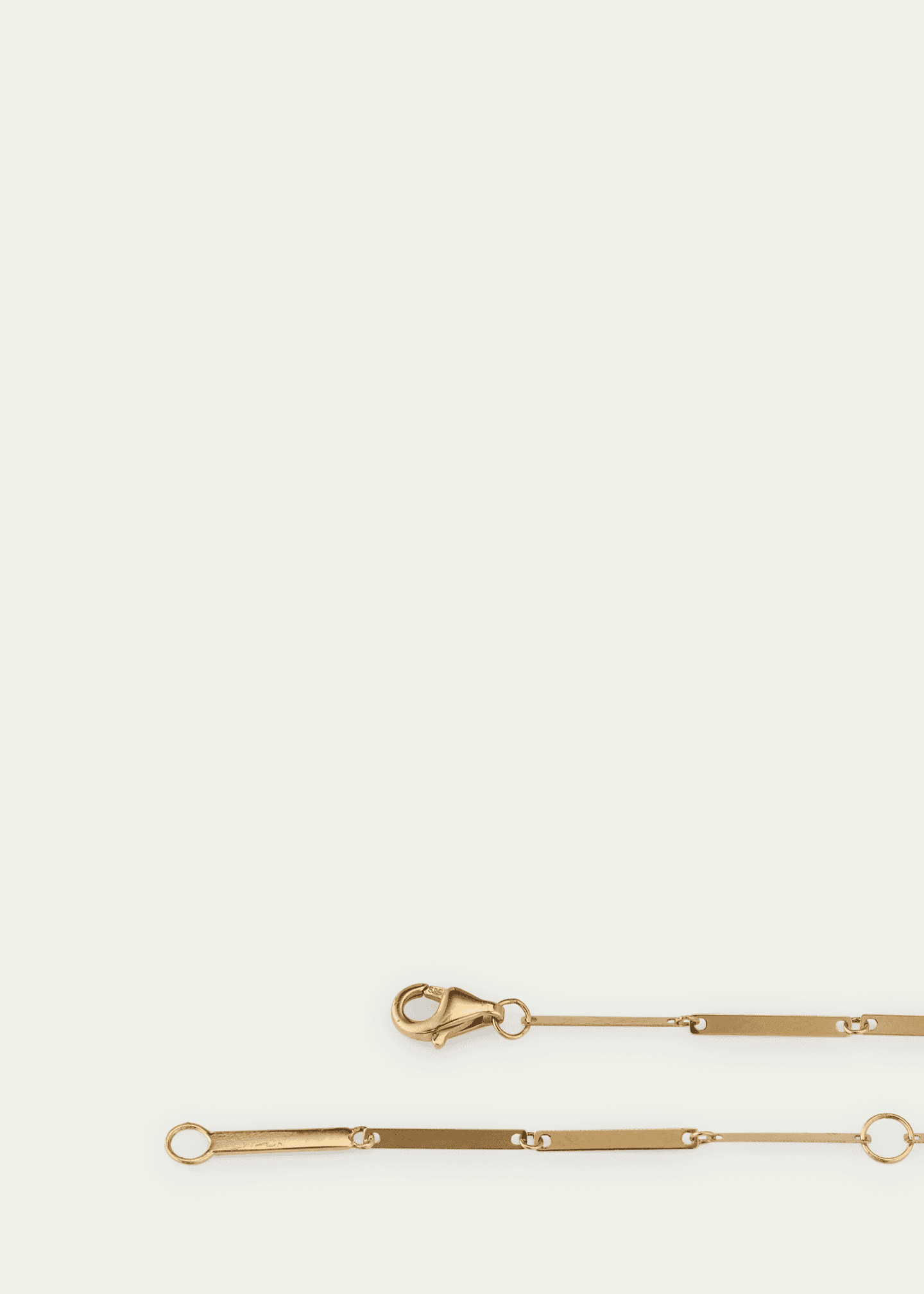 Lana 14K Yellow Gold Laser Rectangle Chain Necklace, 18" Image 4 of 4