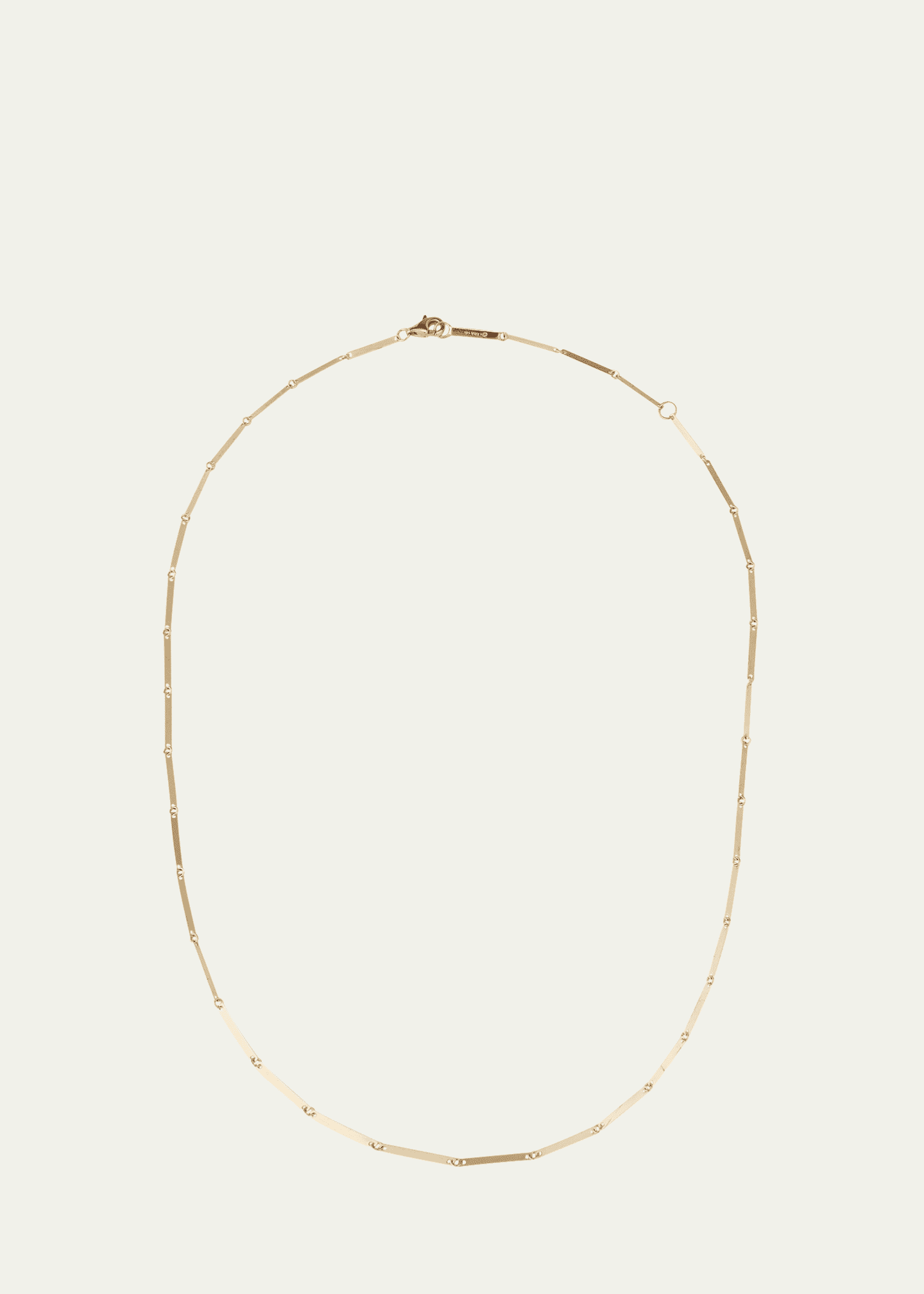Lana 14K Yellow Gold Laser Rectangle Chain Necklace, 18" Image 1 of 4