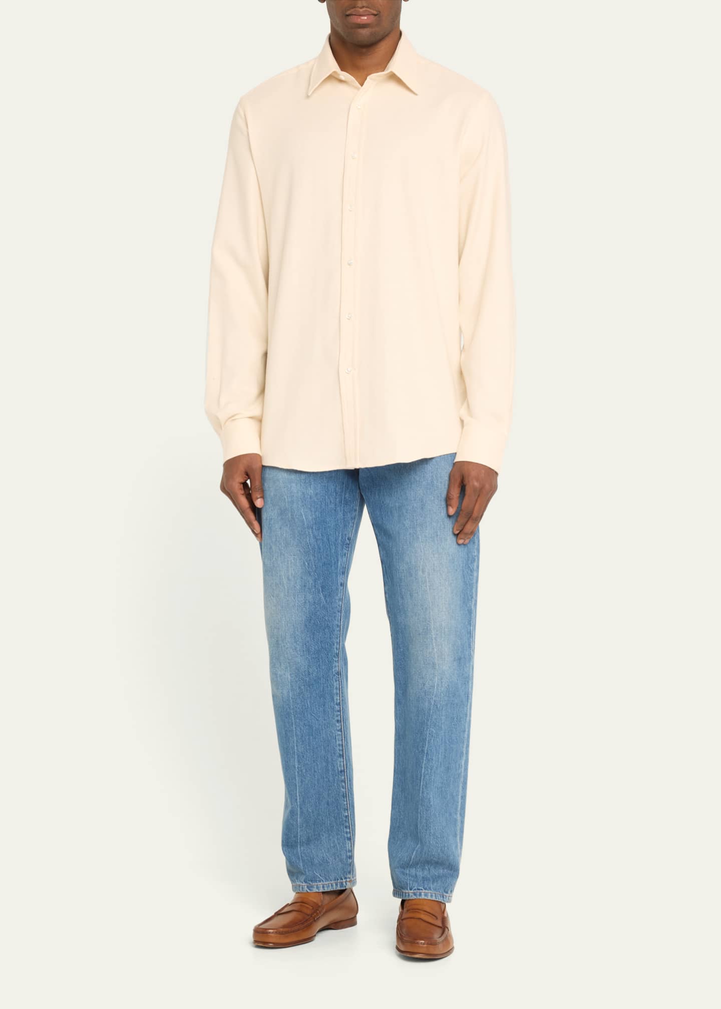 Ralph lauren brushed cotton shirt on sale