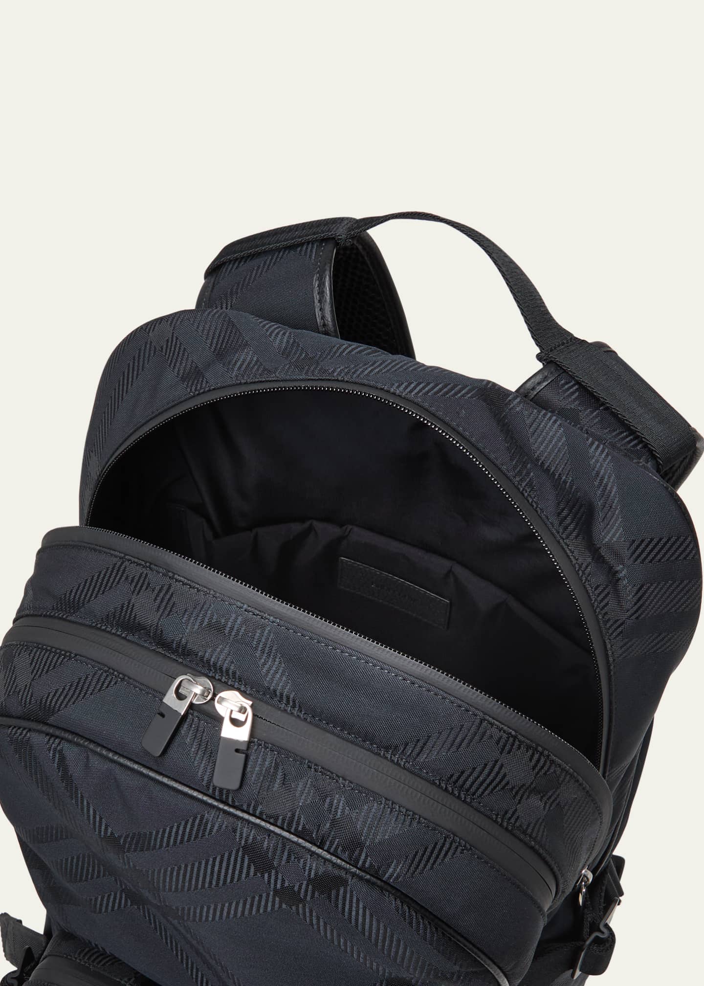 Burberry Men s Nylon Jacquard Check Backpack Bergdorf Goodman