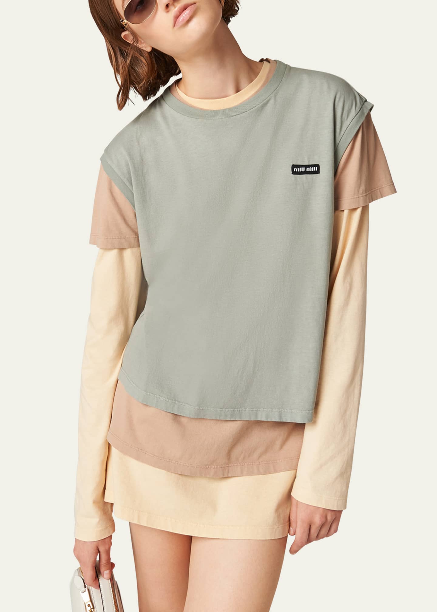 Miu Miu Layered 3-Pack T-Shirt