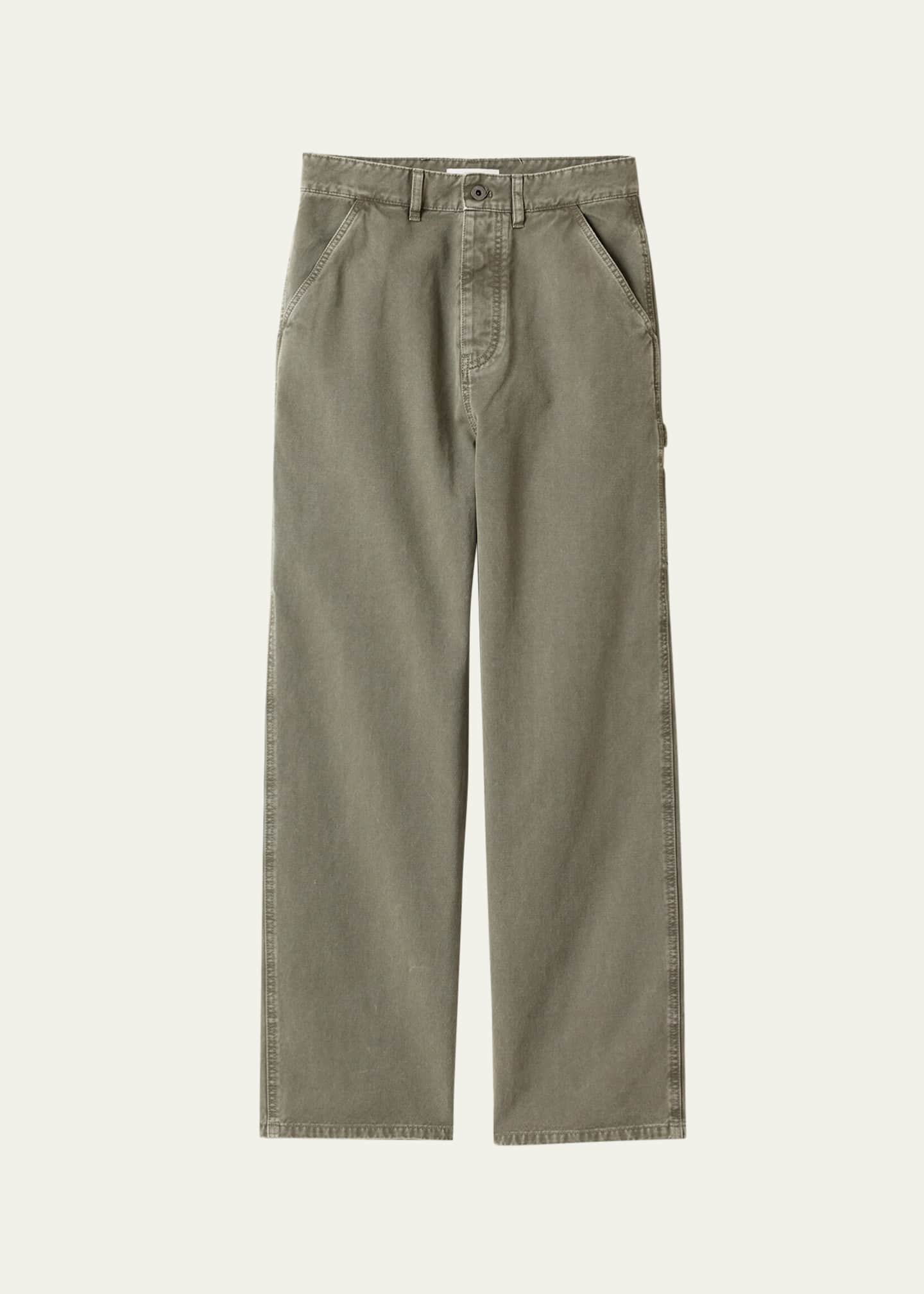 Miu Miu Logo Straight Leg Pants Image 1 of 4
