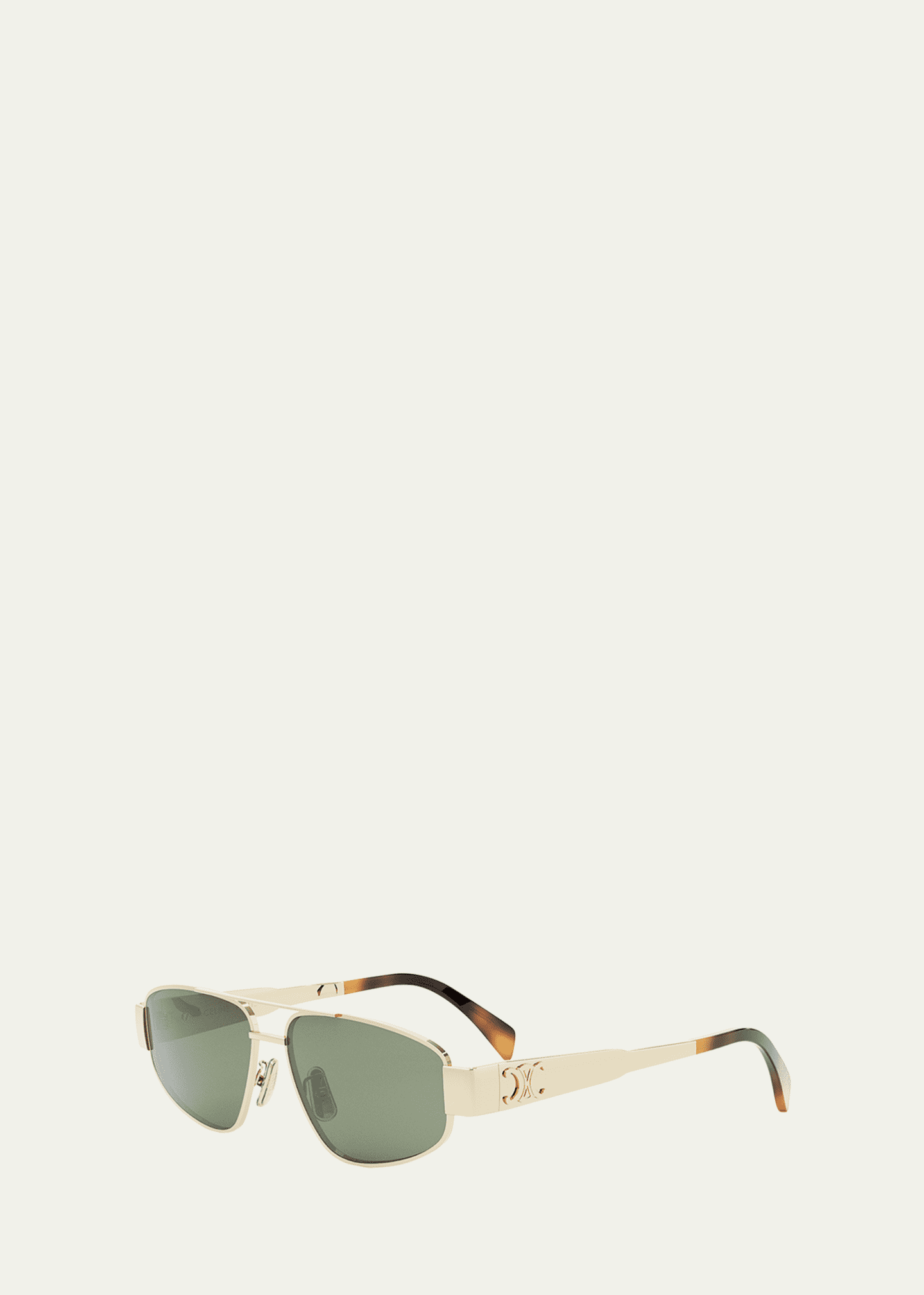 CELINE Men's Triomphe Pilot Metal Sunglasses - Bergdorf Goodman
