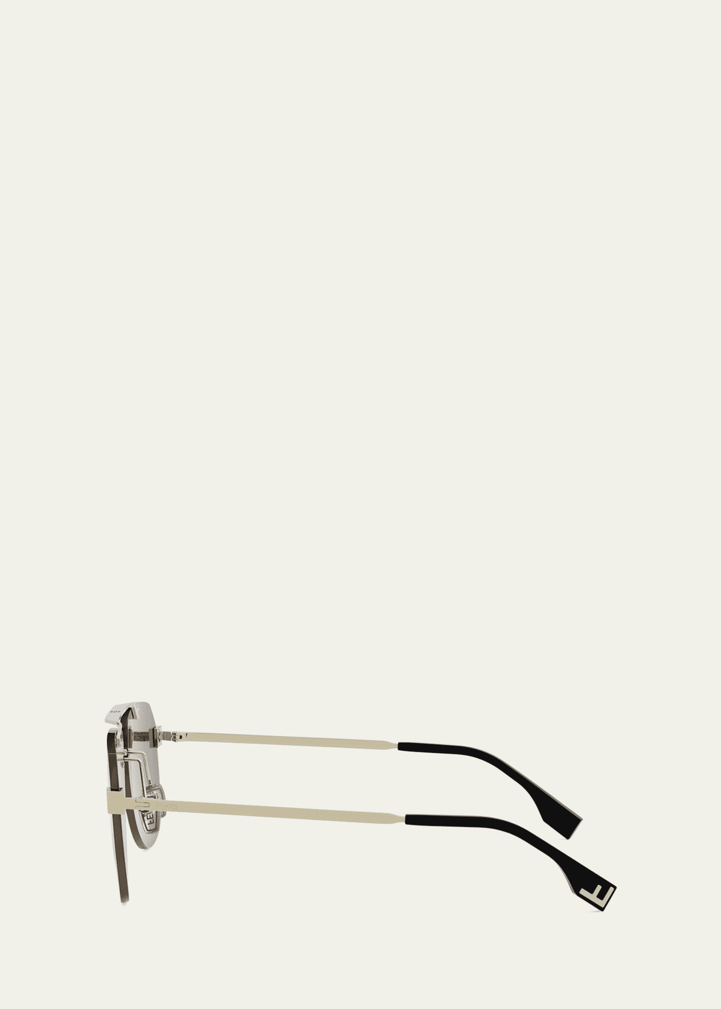 Fendi Men's Sky Monogram Metal Sunglasses Image 3 of 3