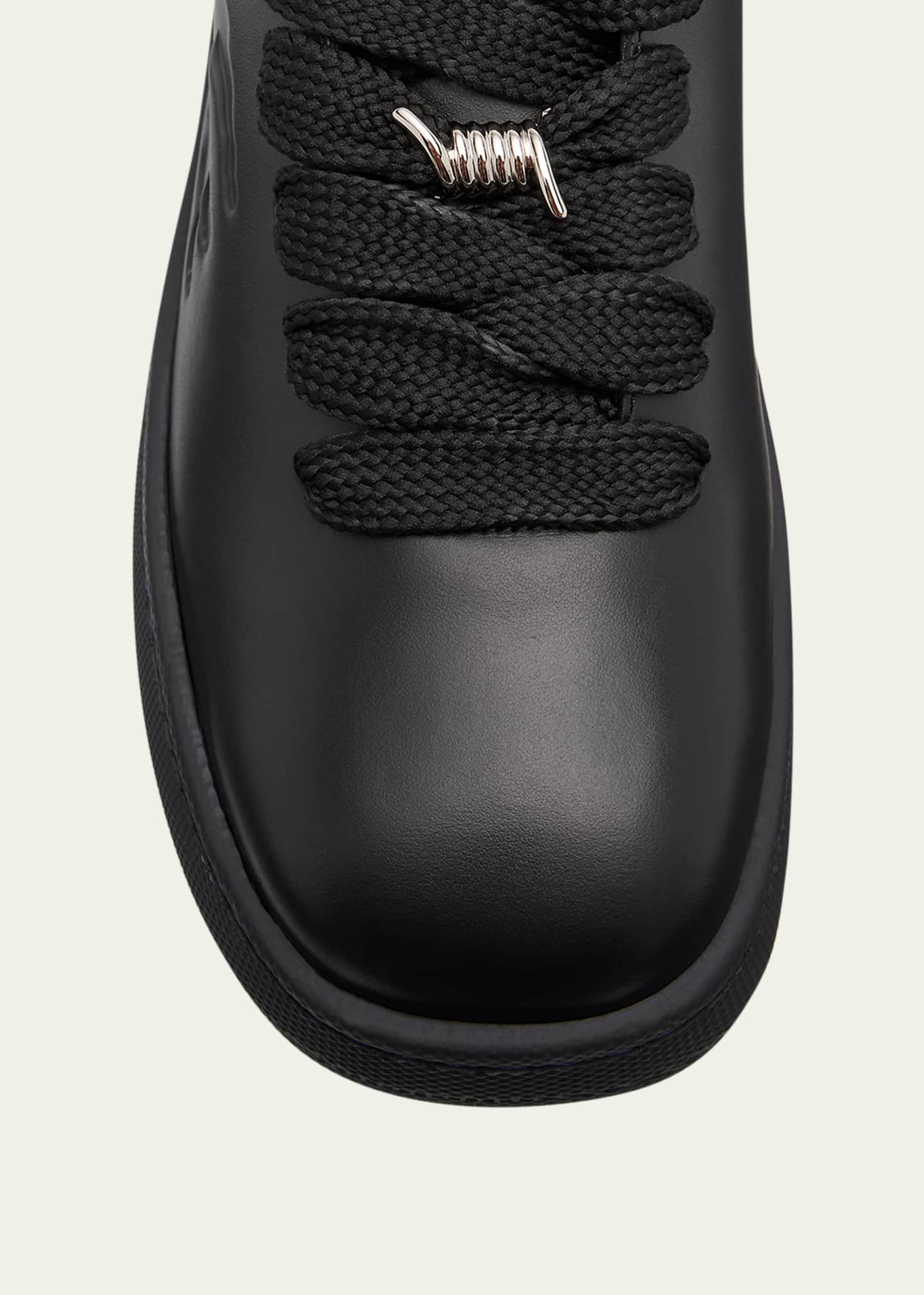 Burberry Men's Leather Box Low-Top Sneakers - Bergdorf Goodman