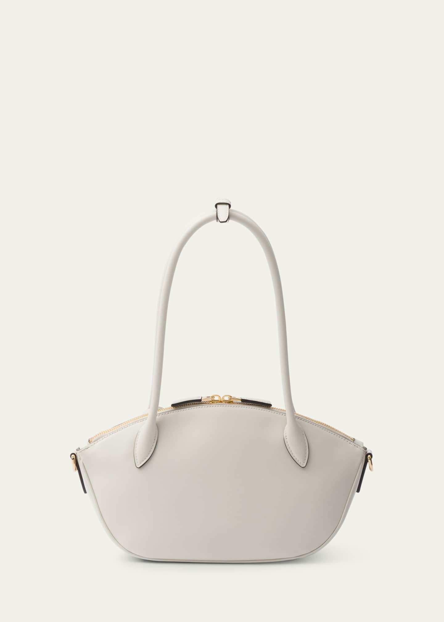 Prada City Zip Leather Shoulder Bag Image 3 of 5