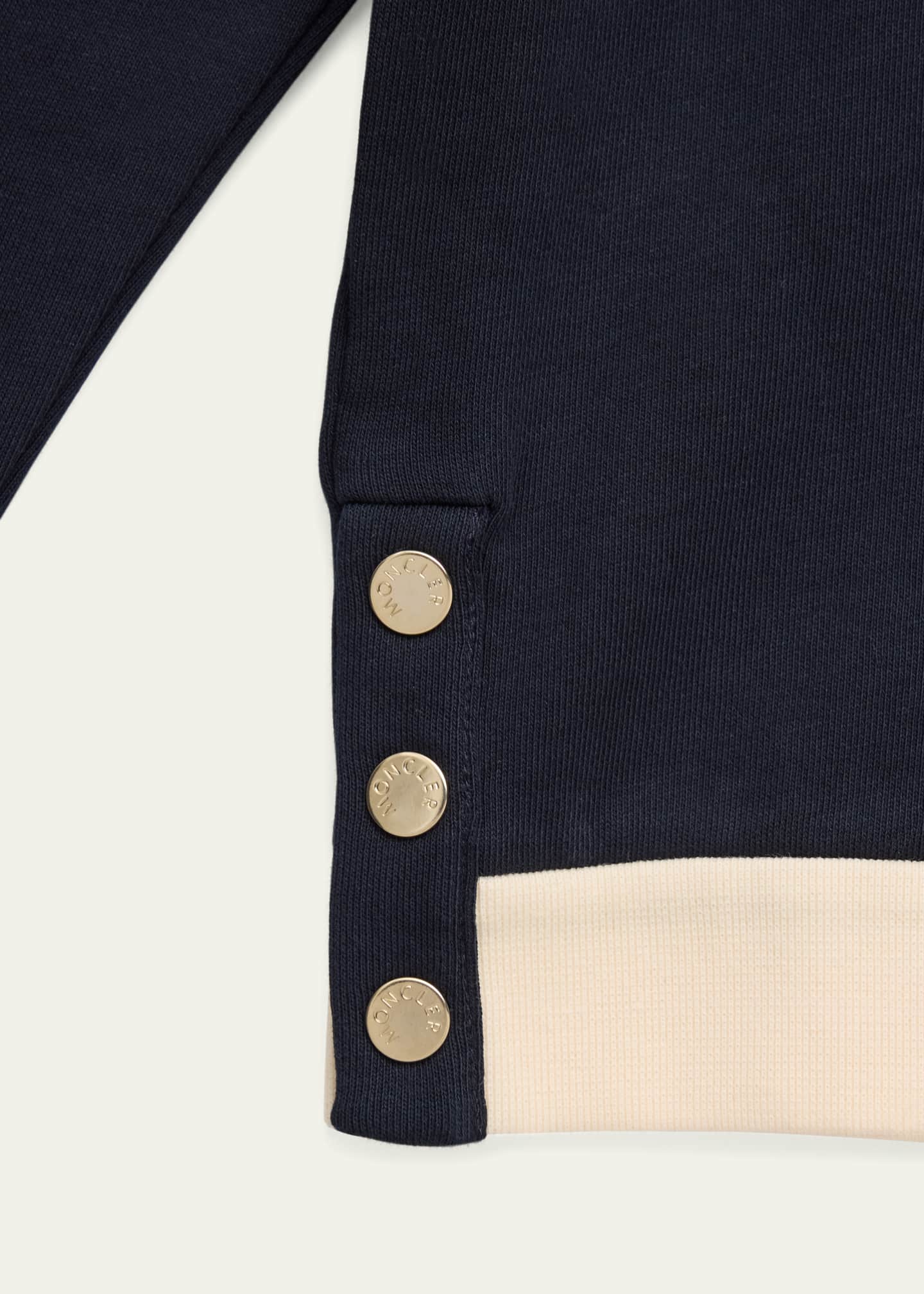 Moncler colorblock logo sweater deals