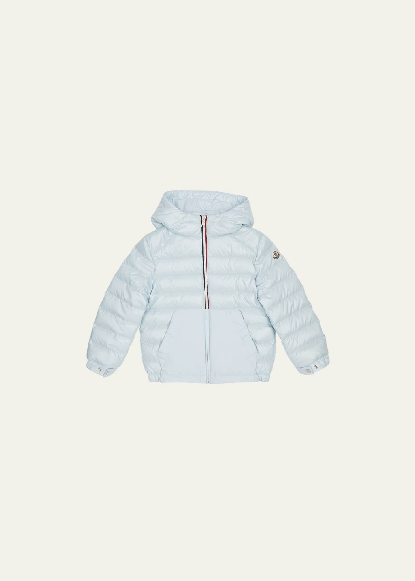 Moncler Kid's Masserau Hooded Puffer Jacket, Size 8-14 Image 1 of 3