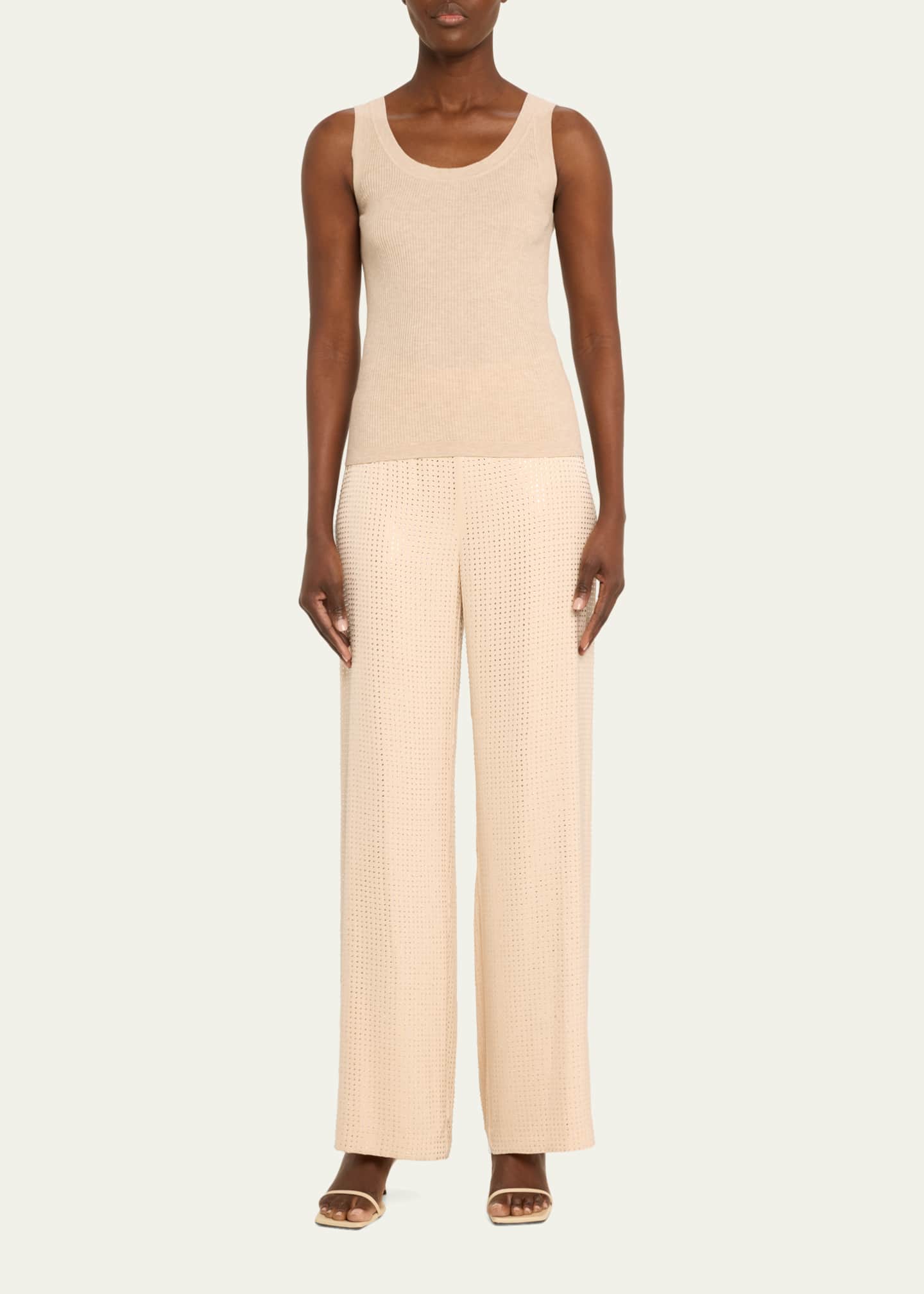 Kobi Halperin Lane Straight-Leg Rhinestone Pants Image 2 of 5