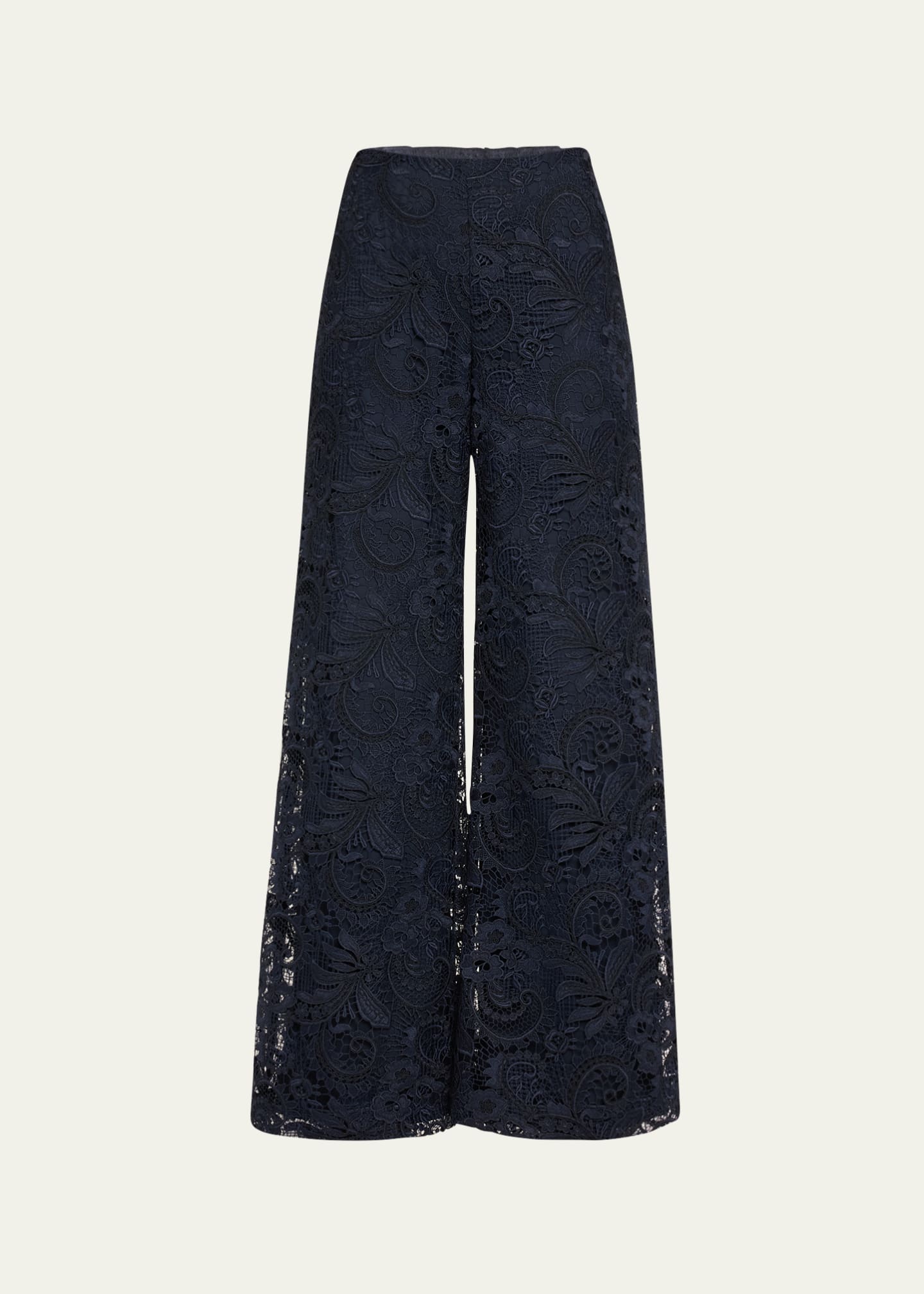 Kobi Halperin Kat Wide-Leg Floral Lace Pants