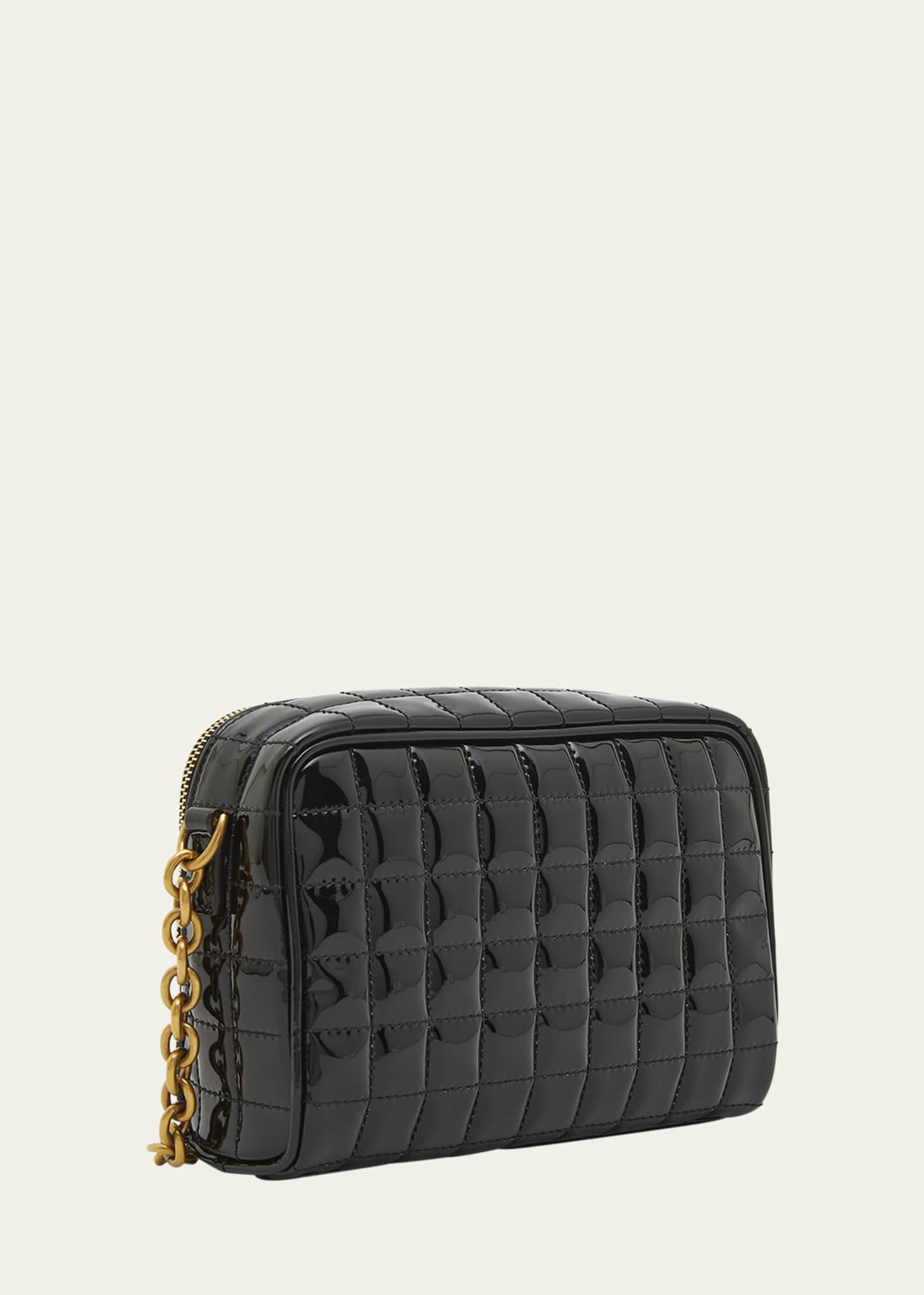 Saint Laurent Cassandre Mini YSL Camera Bag in Quilted Patent Leather Image 3 of 5